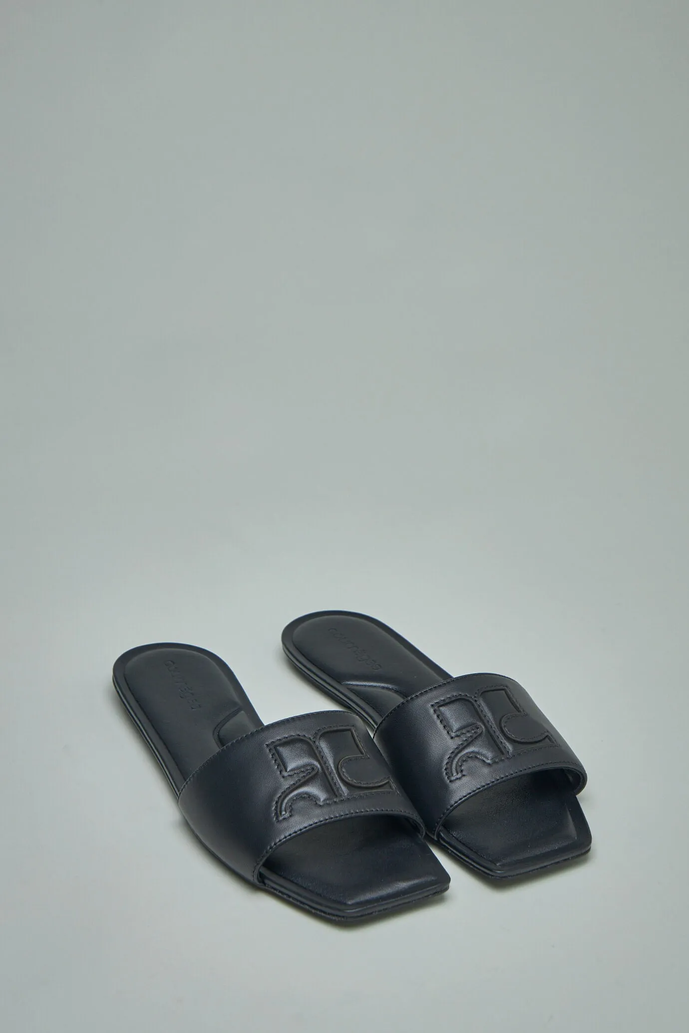 AC Leather Slides