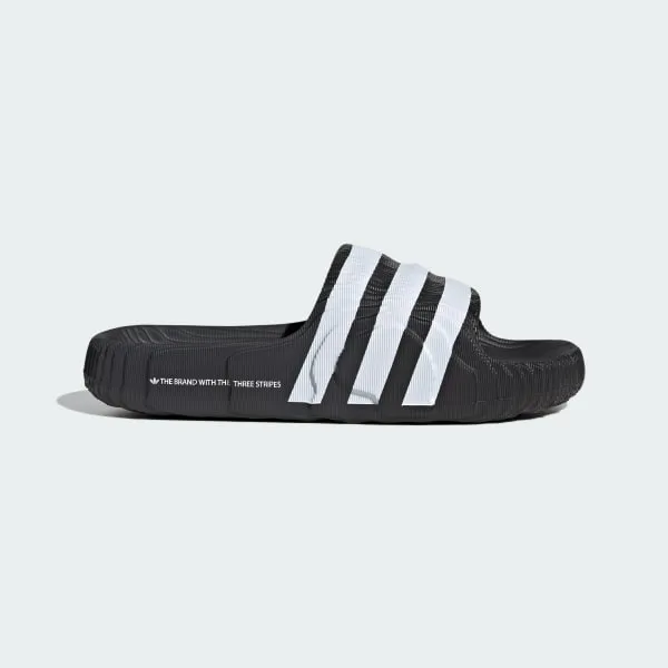 Adidas Men's Adilette 22 Slides - Core Black / Cloud White