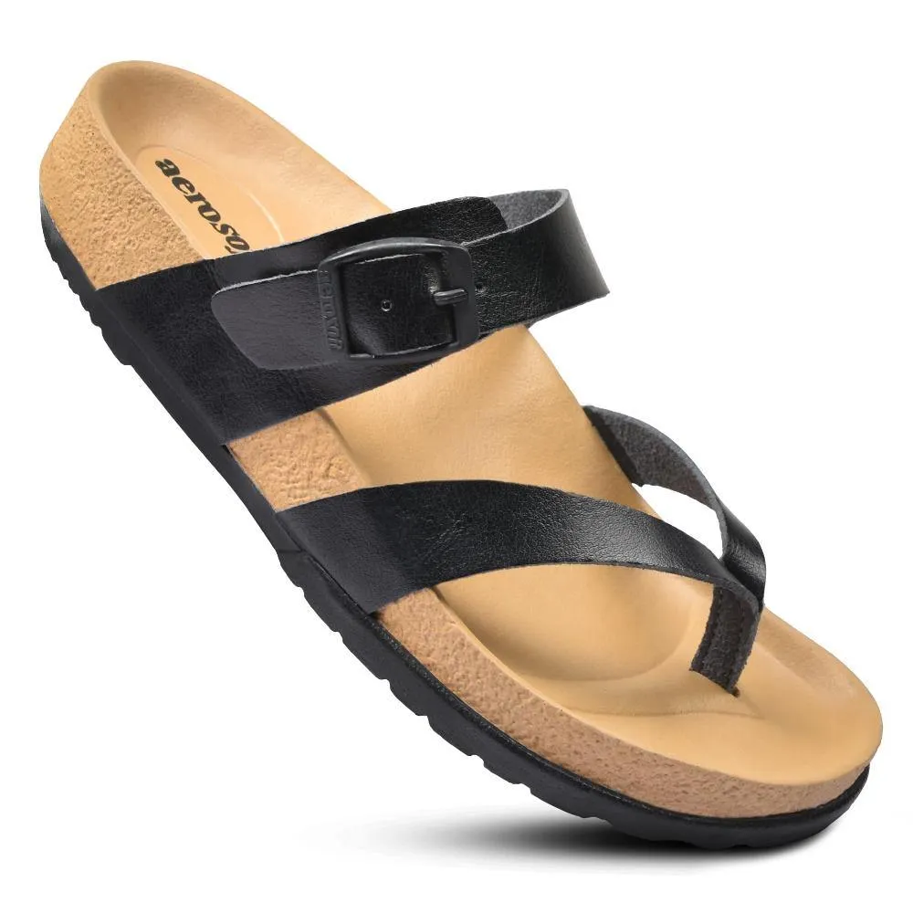 Aerosoft - Trini HL1202 Casual Fashion Comfortable Strap Slip On Sandals For Women