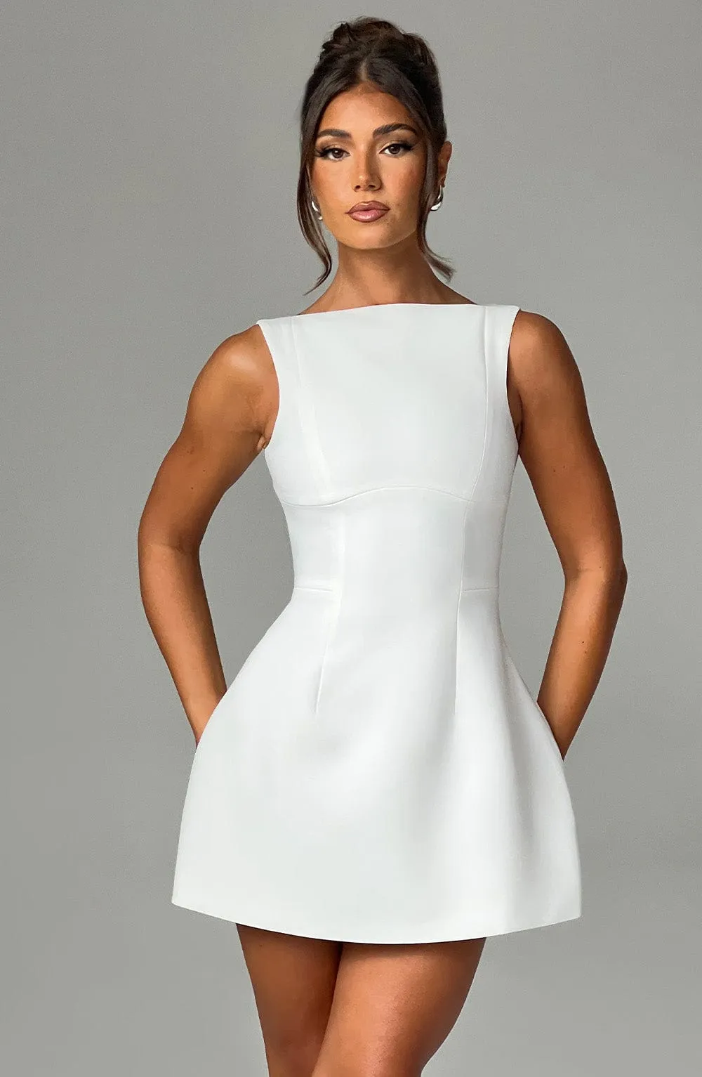 Alana Mini Graceful Dress - Ivory