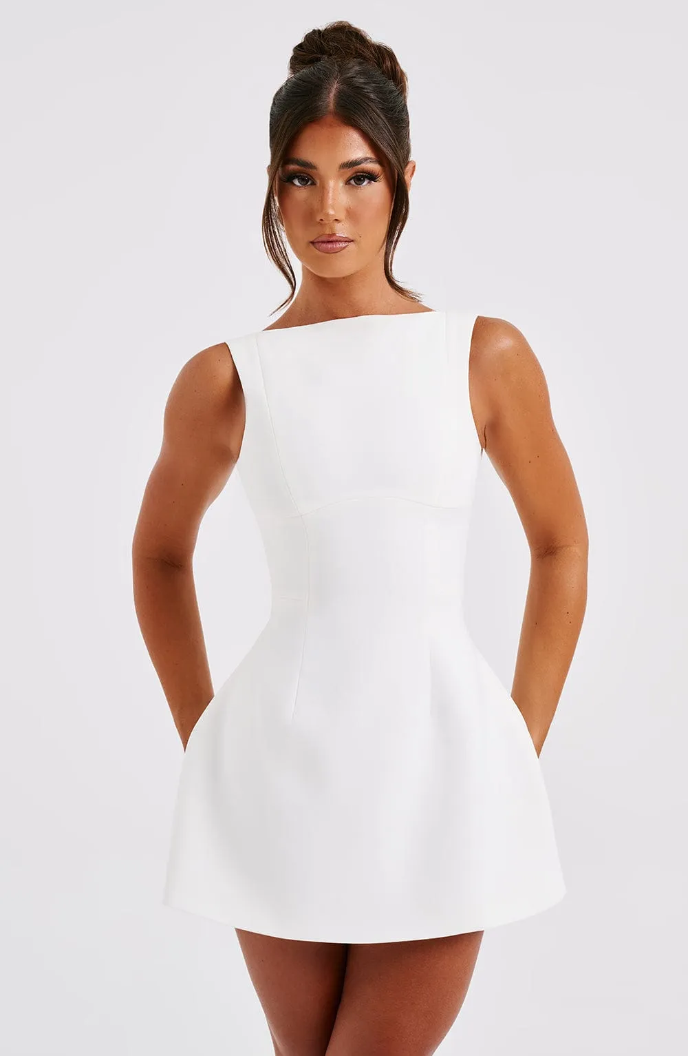 Alana Mini Graceful Dress - Ivory