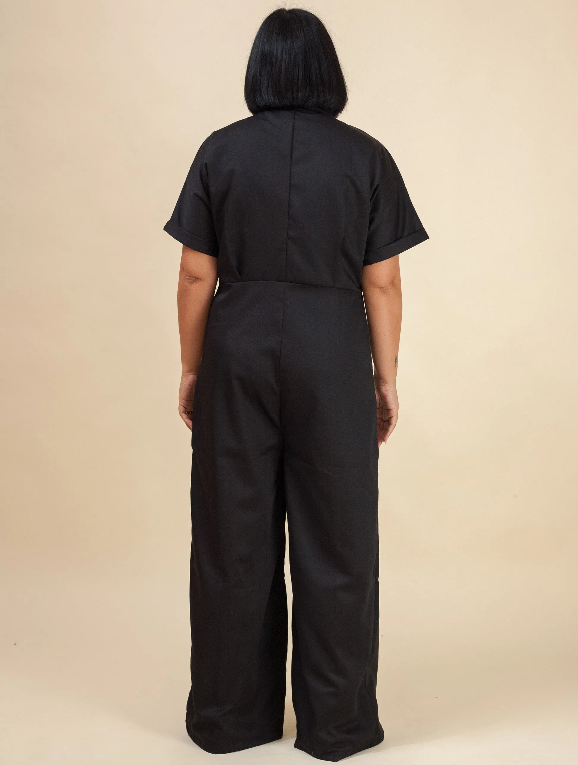 Aviation Jumpsuit (Black)