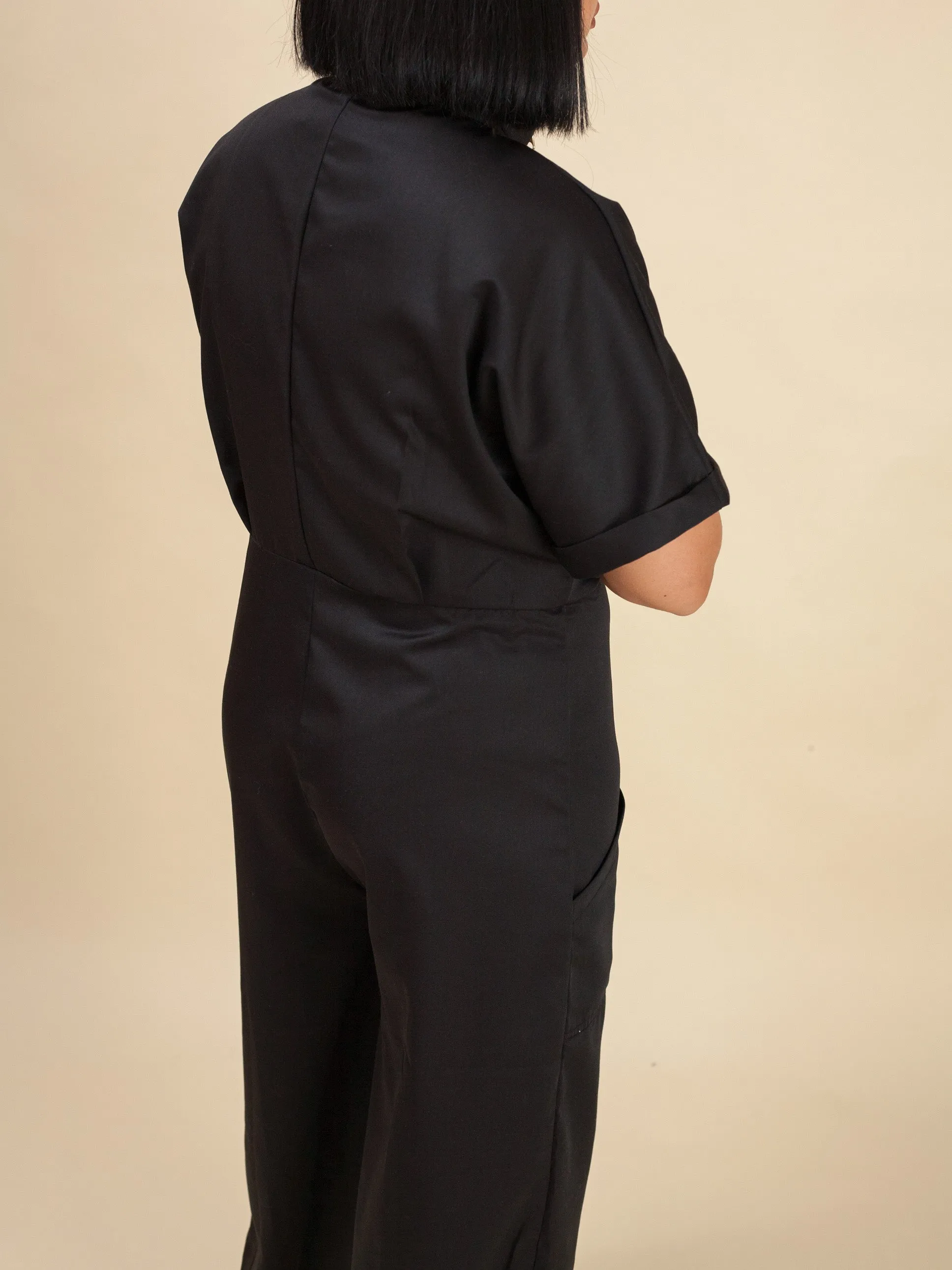 Aviation Jumpsuit (Black)