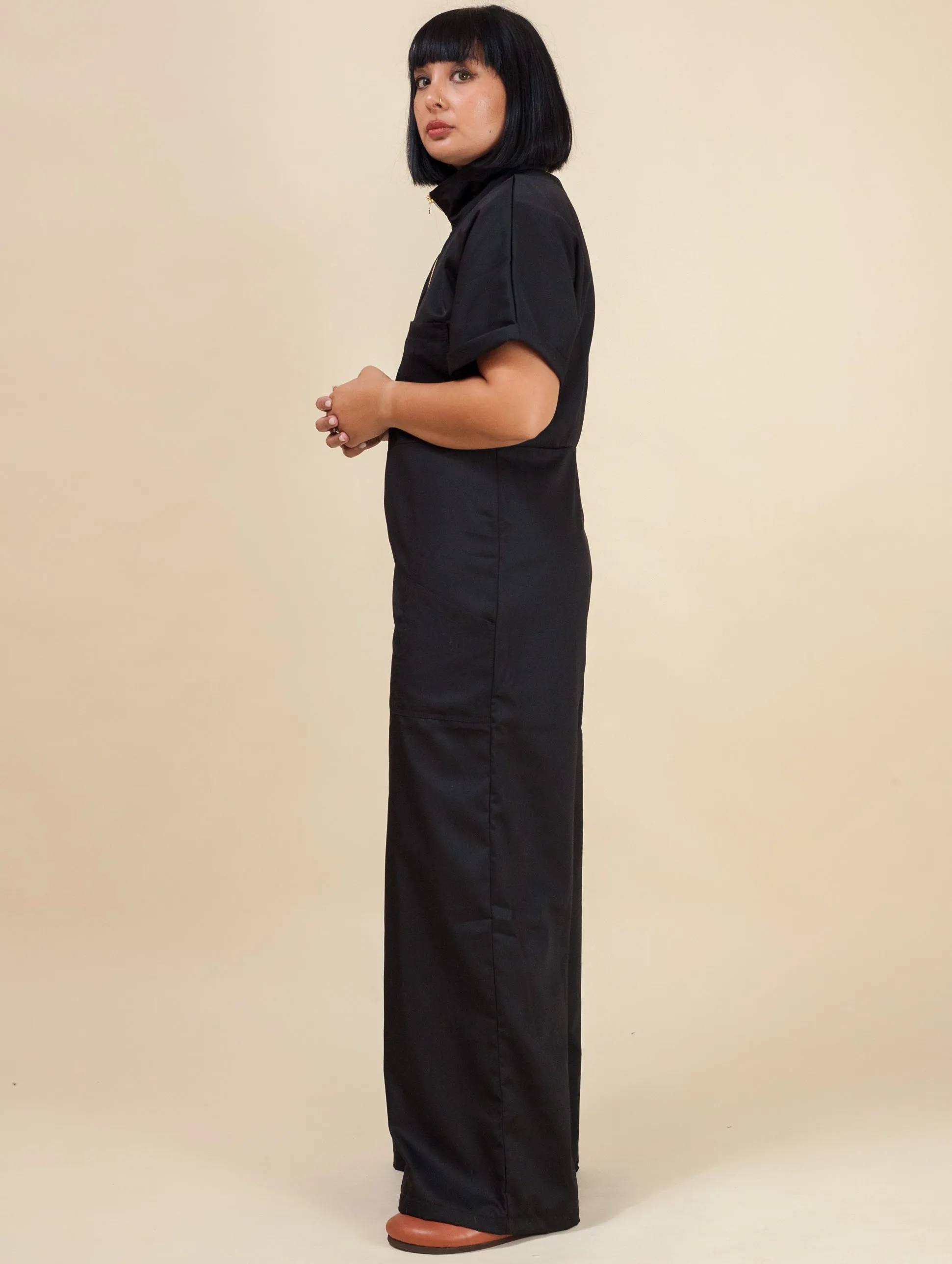 Aviation Jumpsuit (Black)