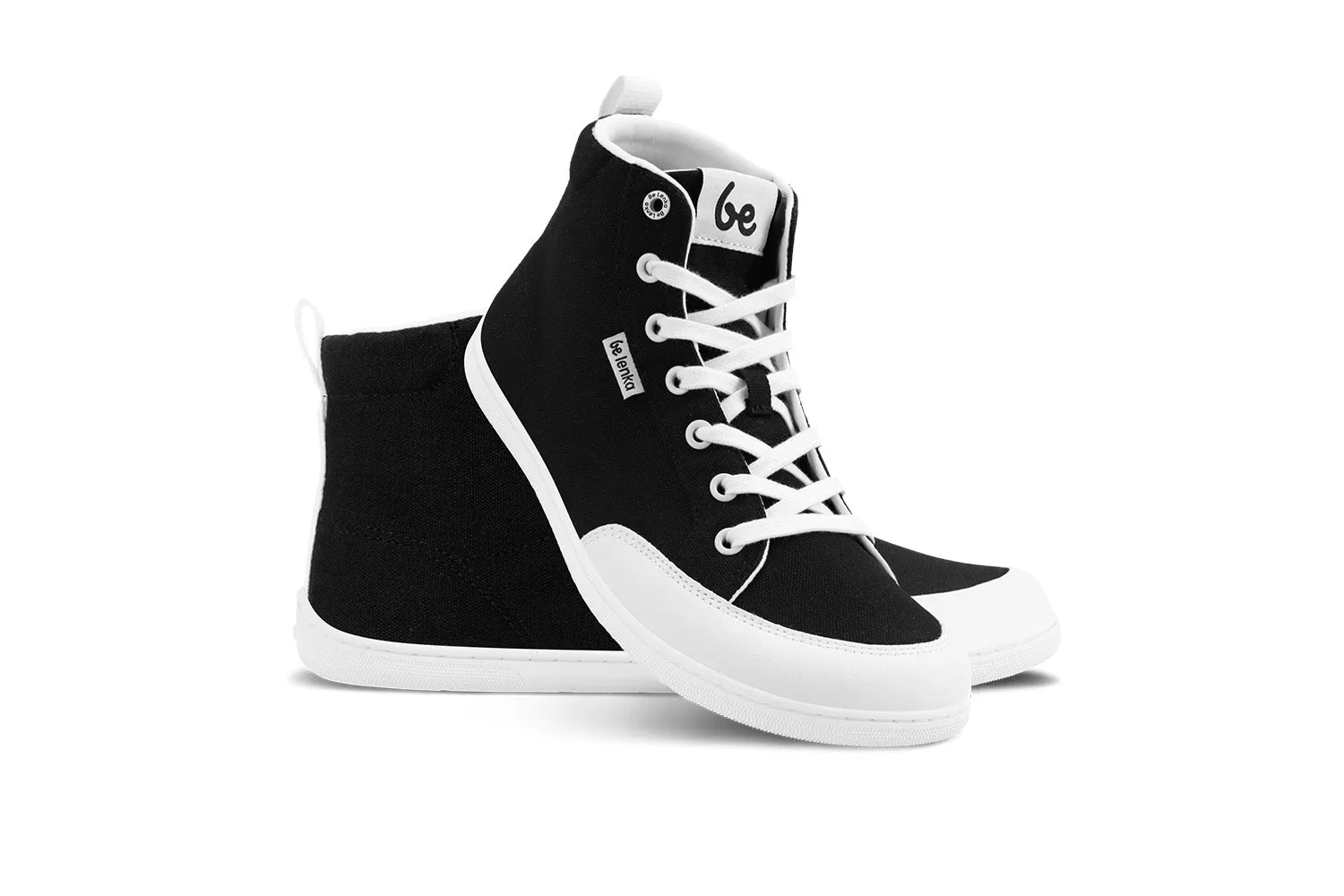 Barefoot Sneakers Be Lenka Rebound - High Top - Black & White CLEARANCE