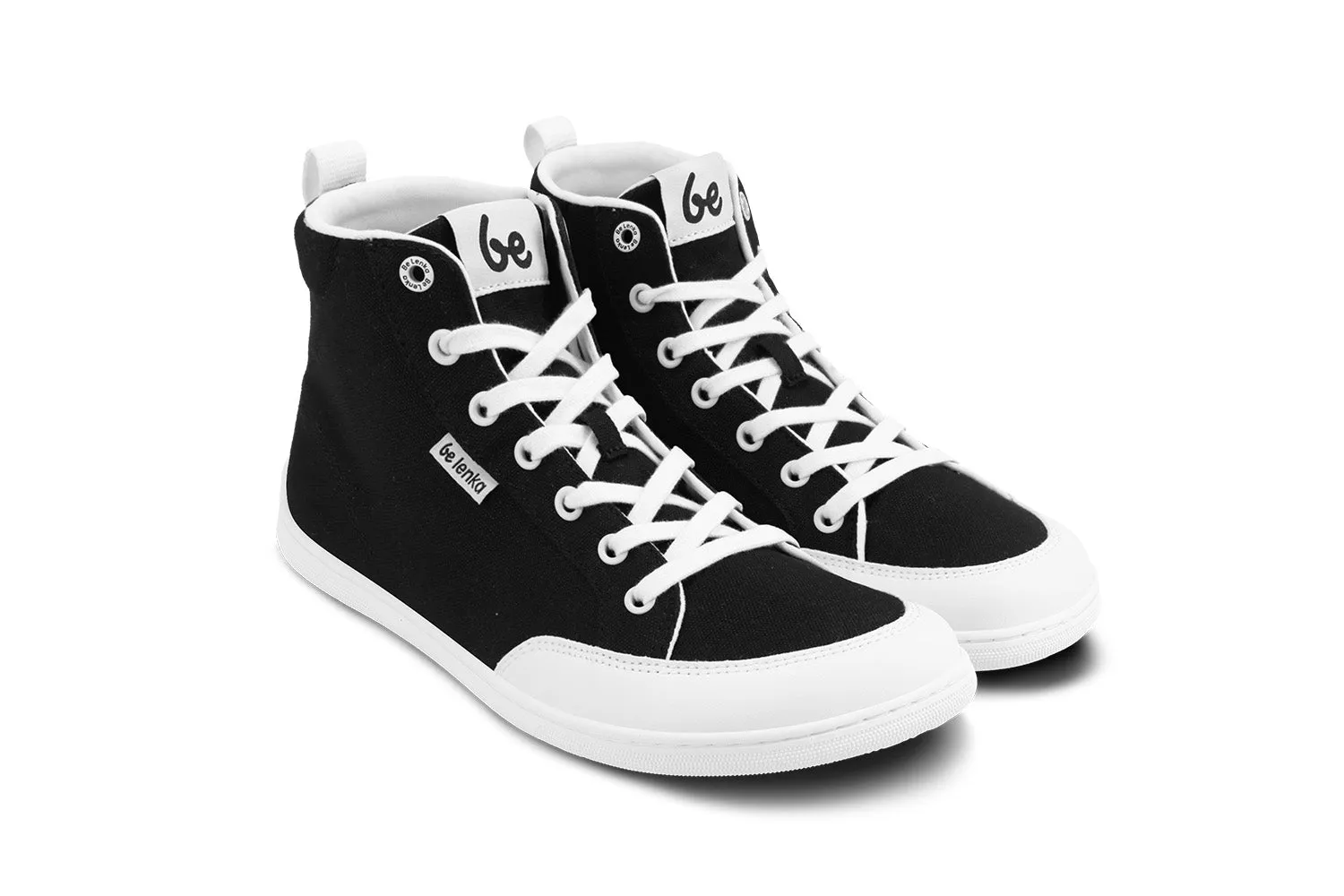 Barefoot Sneakers Be Lenka Rebound - High Top - Black & White CLEARANCE