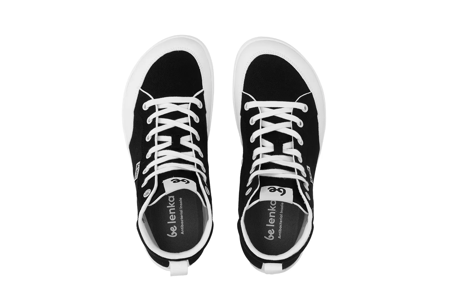 Barefoot Sneakers Be Lenka Rebound - High Top - Black & White CLEARANCE