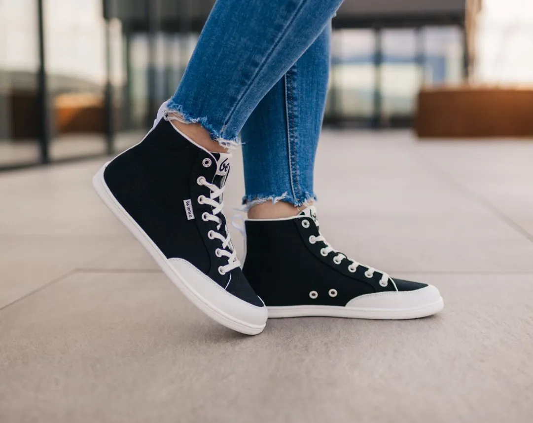 Barefoot Sneakers Be Lenka Rebound - High Top - Black & White CLEARANCE