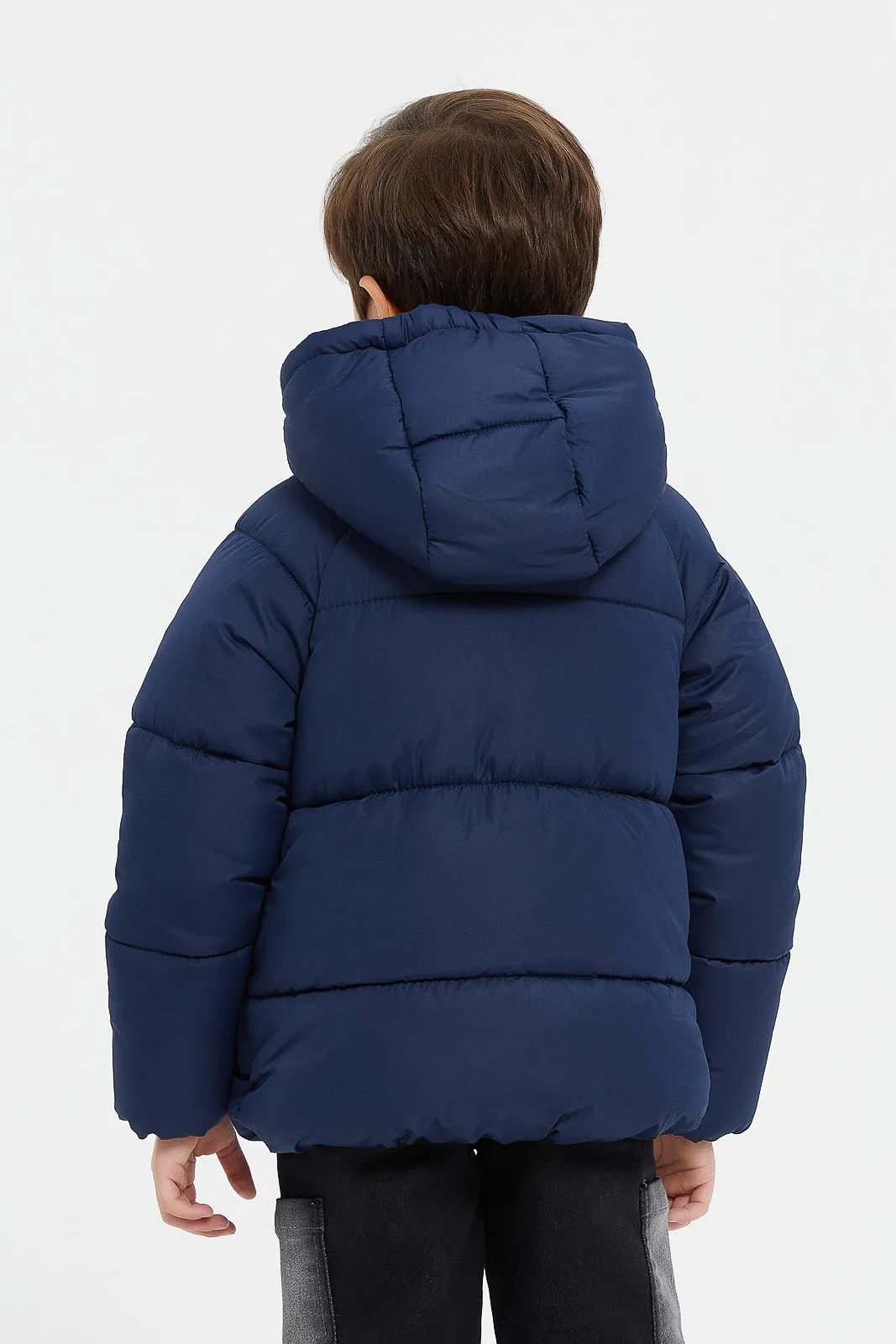 Boys Navy Puffer Jacket