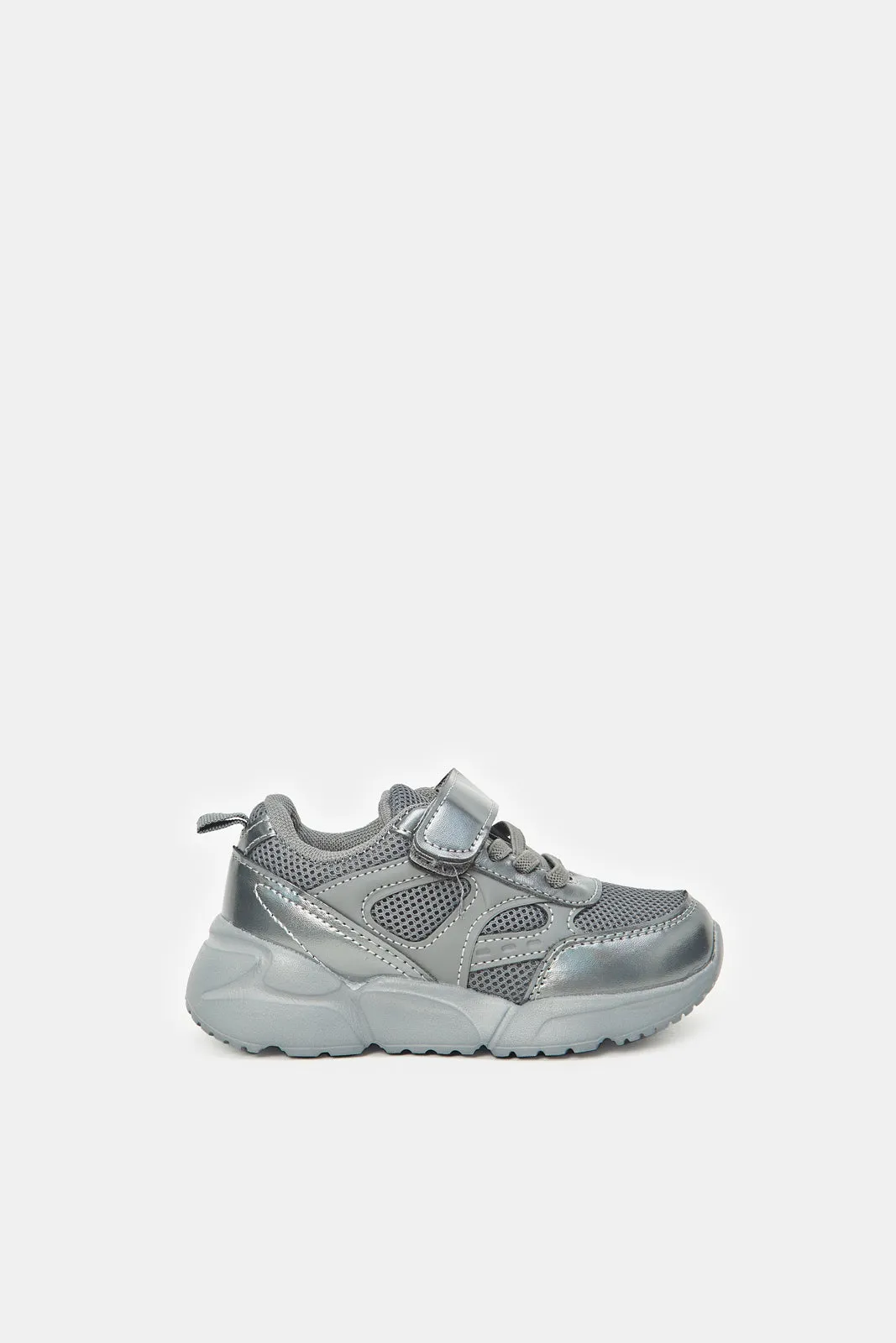 Boys Silver Chunky Sneakers