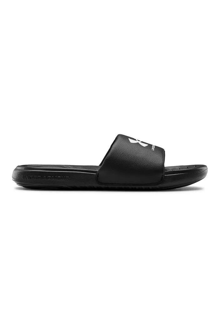 Boys Under Armour Slides in Black