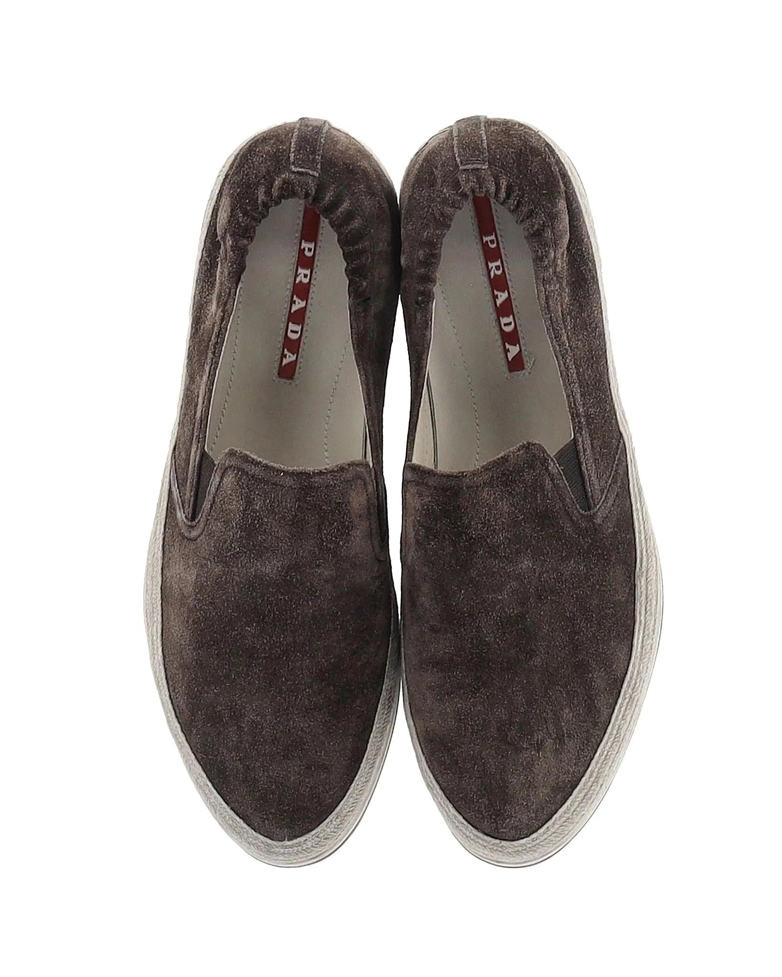 Brown Suede Espadrille Sneakers