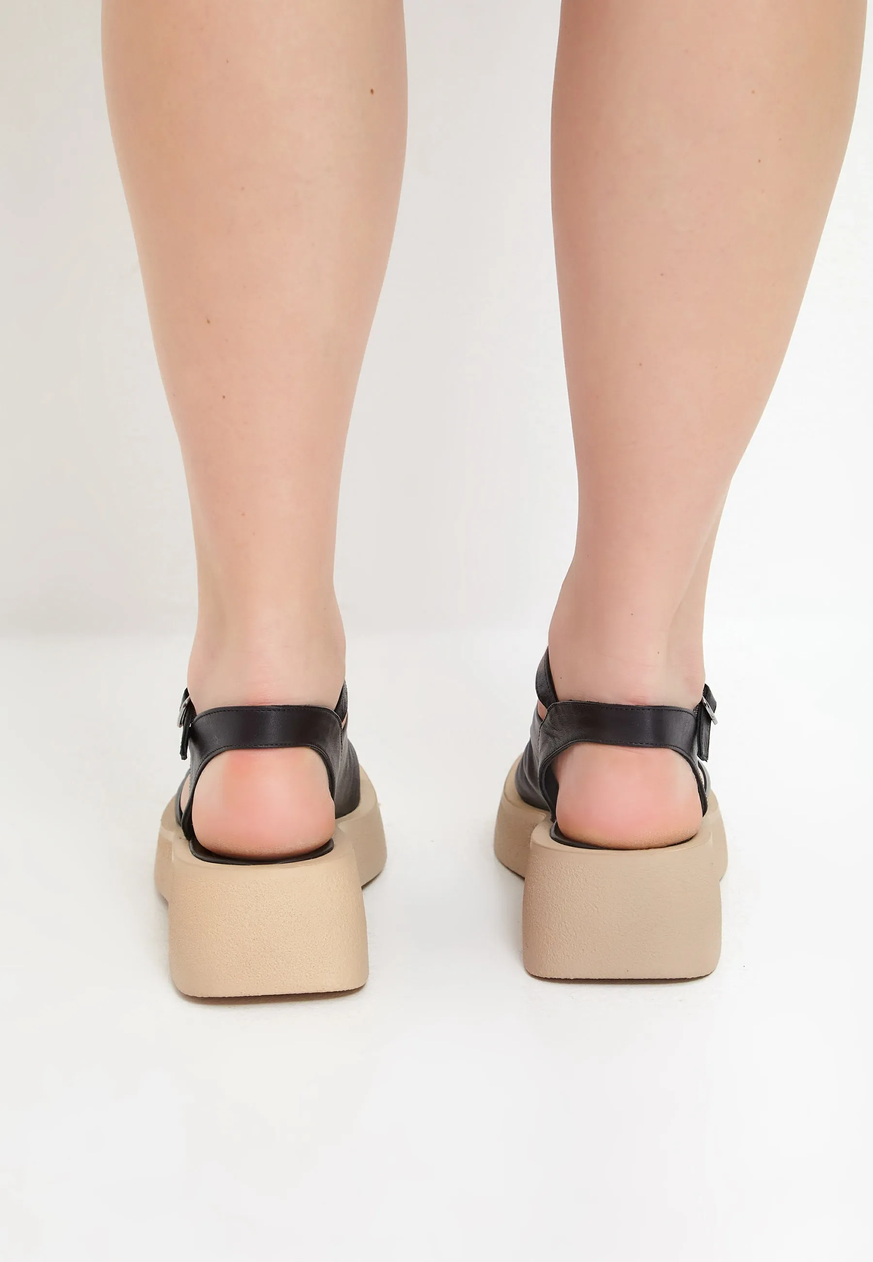 Casual Platform Sandals - Black