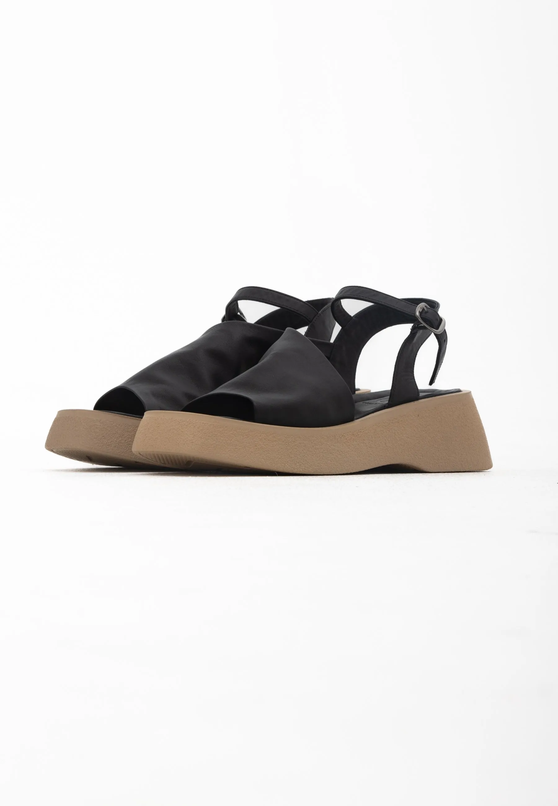 Casual Platform Sandals - Black