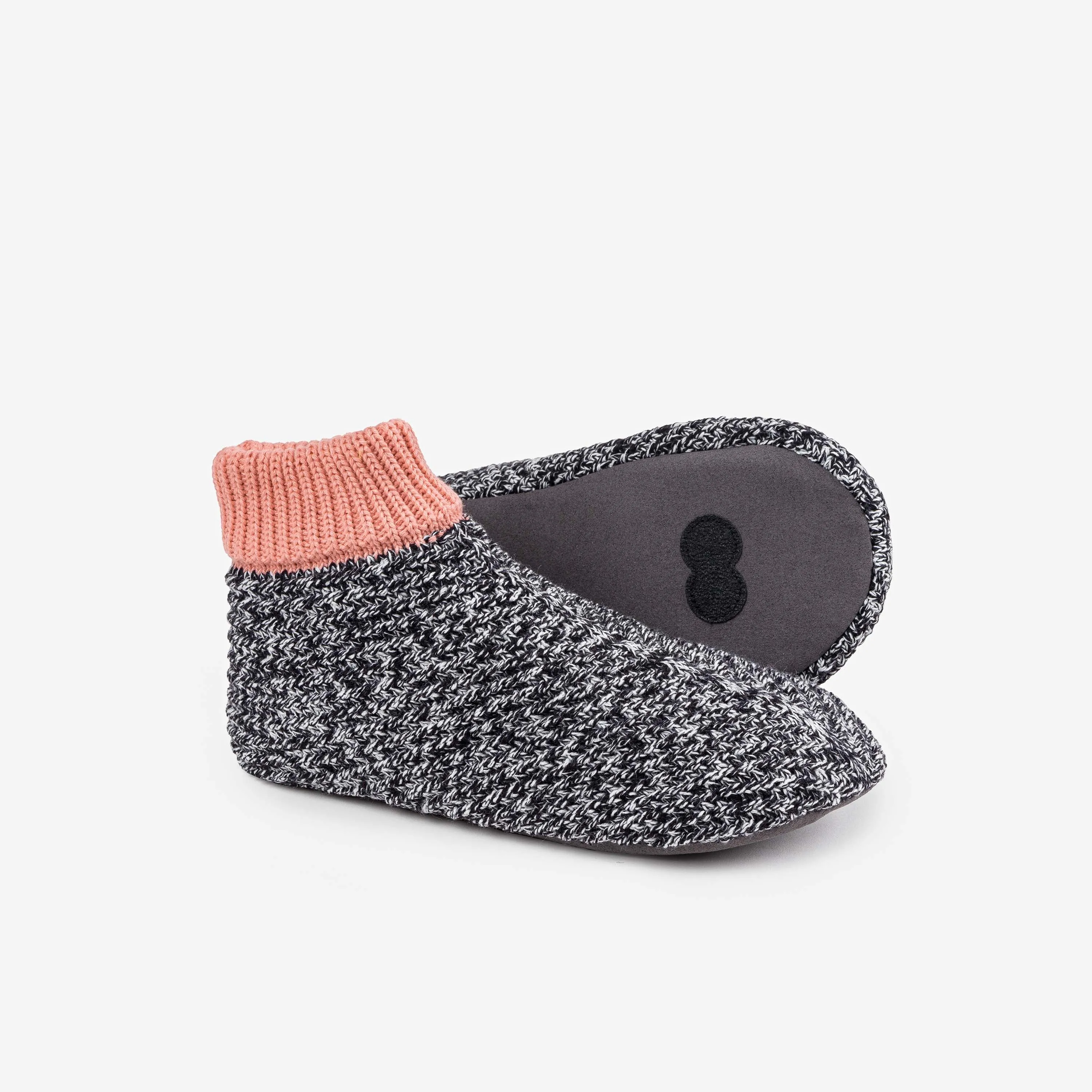 Chevron Knit Bootie Slippers