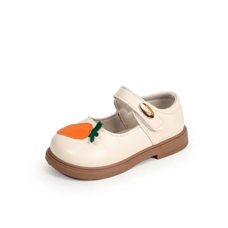 Children's Casual Shoes - Rabbit Carrot Pattern Flats - TSS246