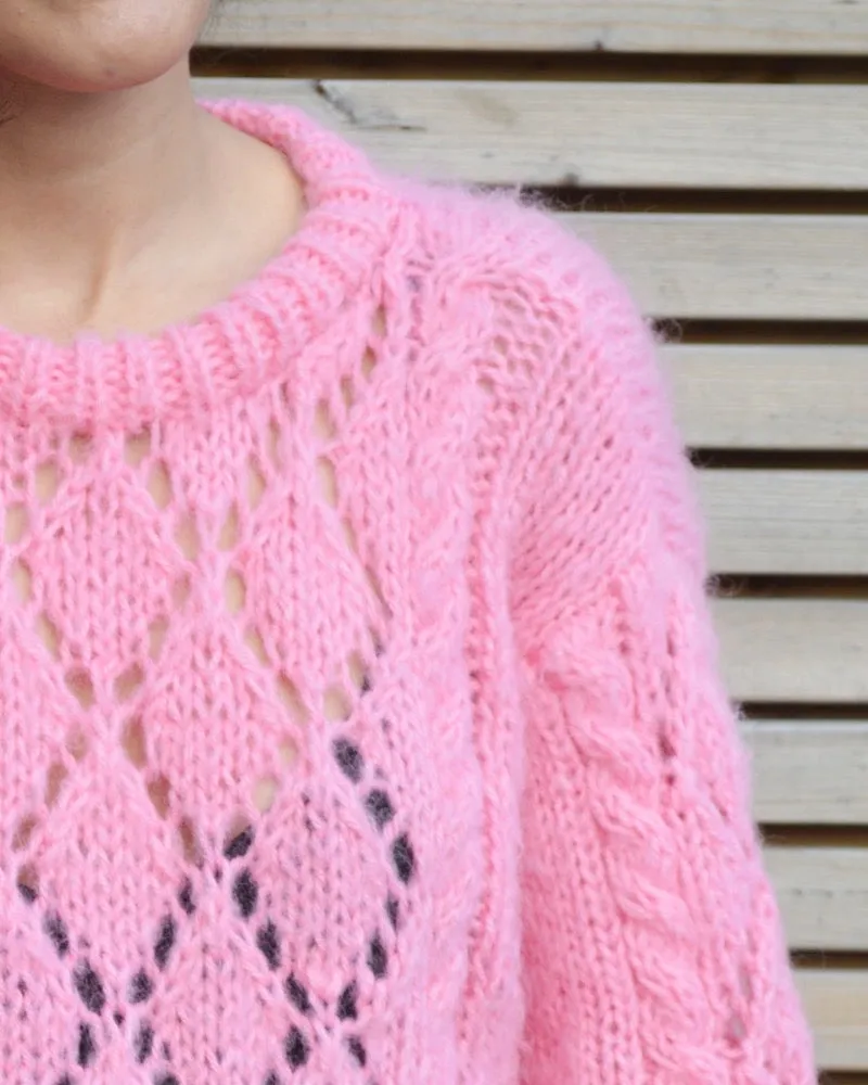 Cotton Candy Knit Sweater - Downloadable Knitting Pattern