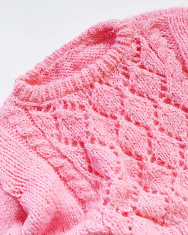 Cotton Candy Knit Sweater - Downloadable Knitting Pattern