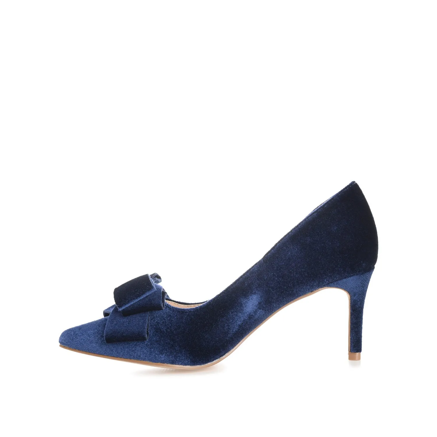 CRYSTOL STILETTO PUMP HEELS IN VELVET