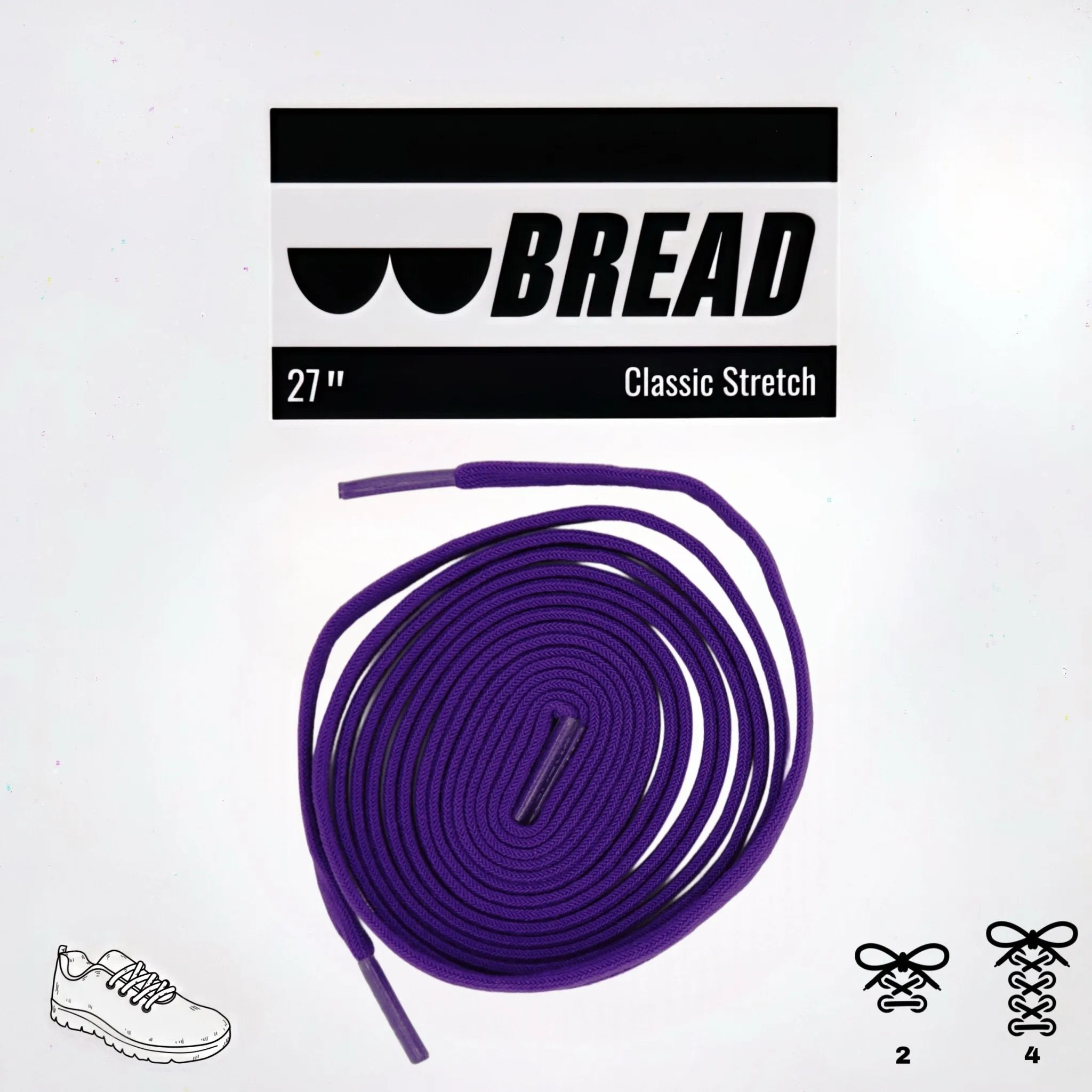 Elastic Shoelaces - Cosmic Purple