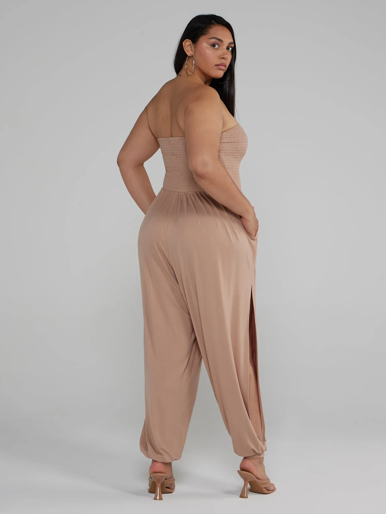 Fashion To Figure - Trinity Side Slit Leg Jumpsuit