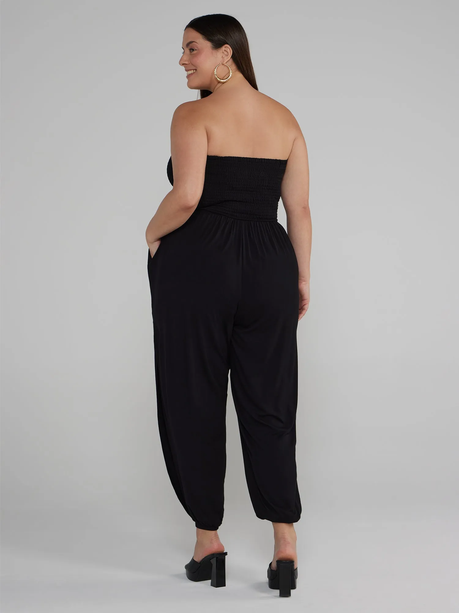 Fashion To Figure - Trinity Side Slit Leg Jumpsuit