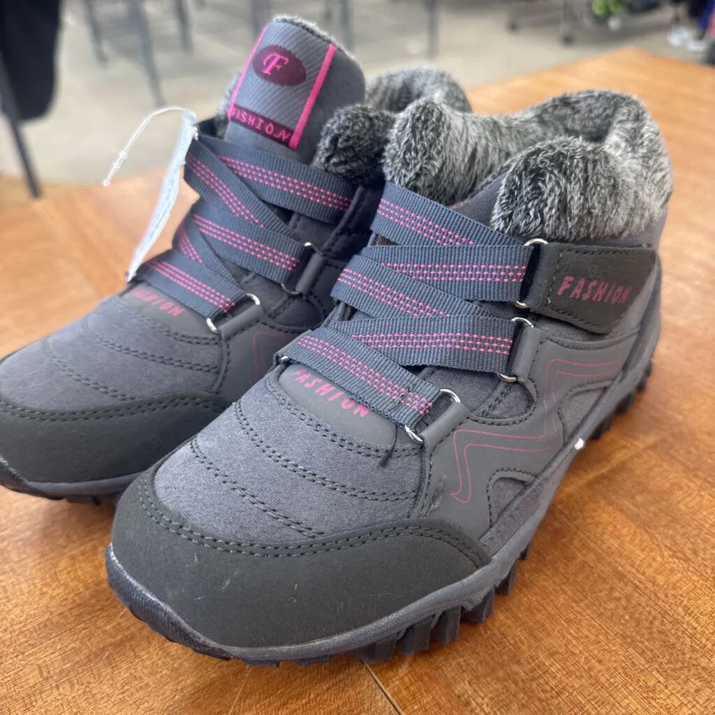 Fashion Women's Gray Hiking Boots: gray-women-35