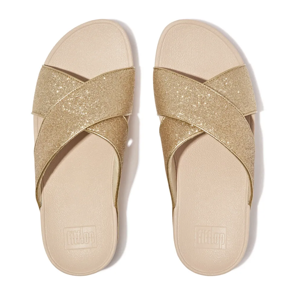 Fitflop Lulu Glitterdust Cross Slides Plantino