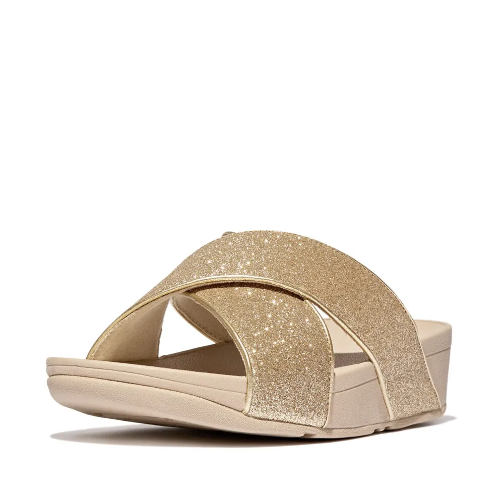 Fitflop Lulu Glitterdust Cross Slides Plantino