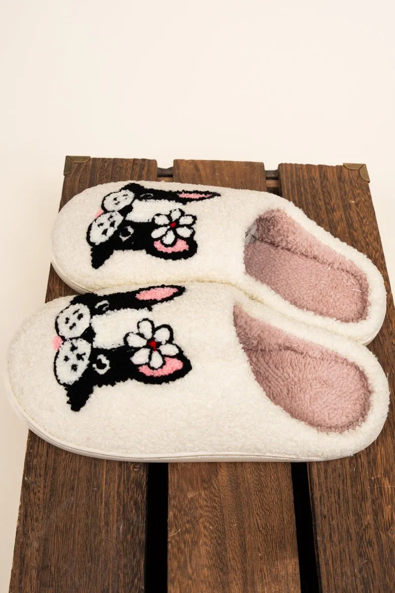 Frenchie Plush Slippers