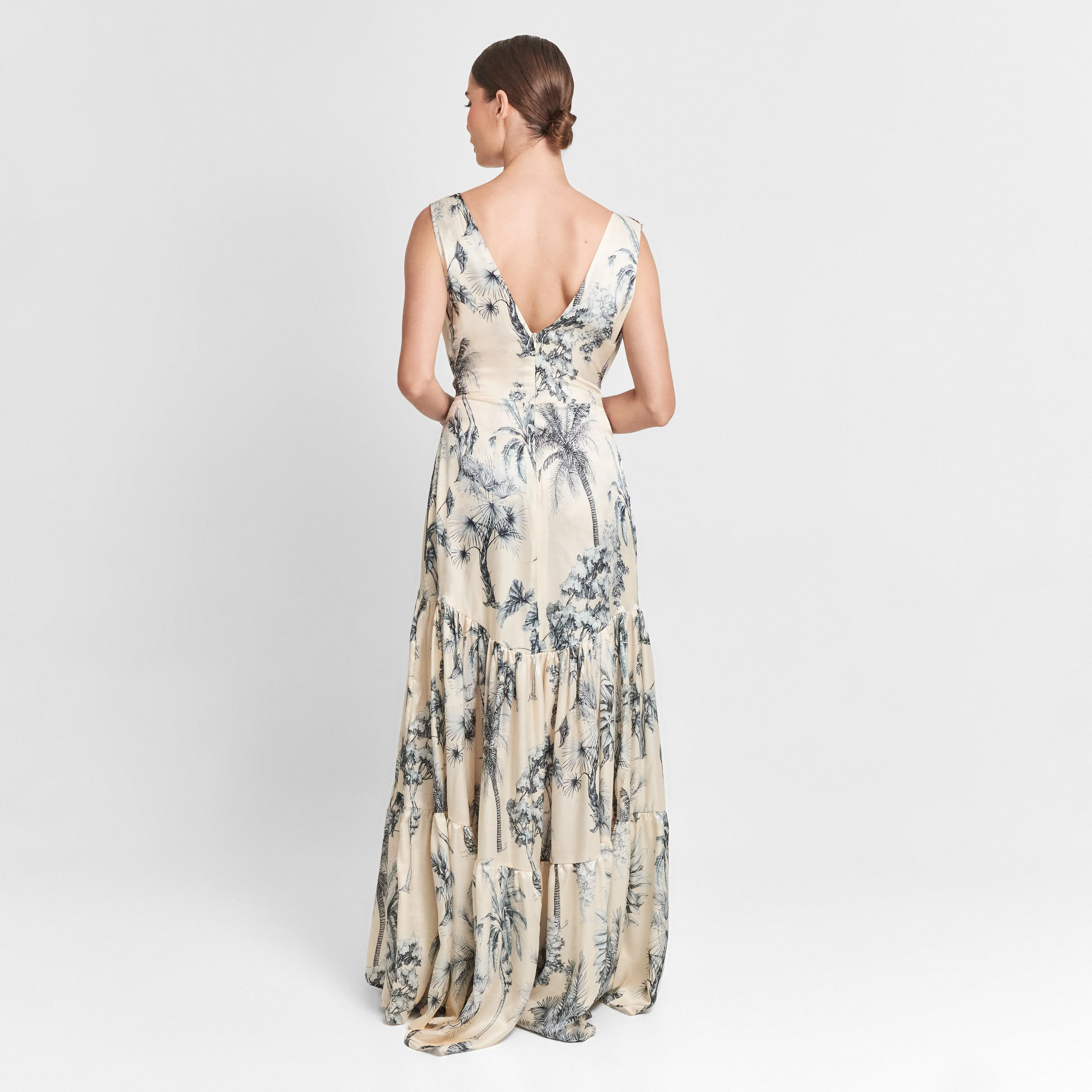 Grasse maxi floral dress by Aguaclara