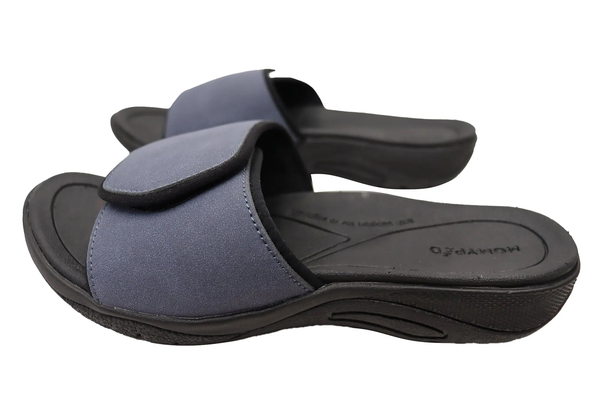 Homyped Ucray Slide Mens Comfortable Extra Extra Wide Slides Sandals