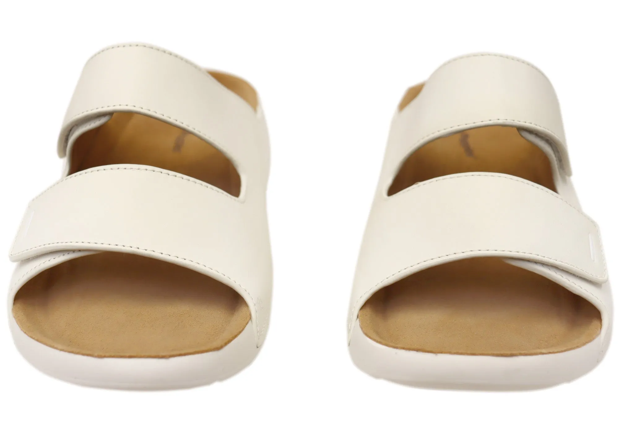 Hush Puppies Haven Womens Comfortable Leather Slides Sandals