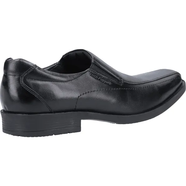 Hush Puppies Mens Shoe Brody Slip On Black Leather