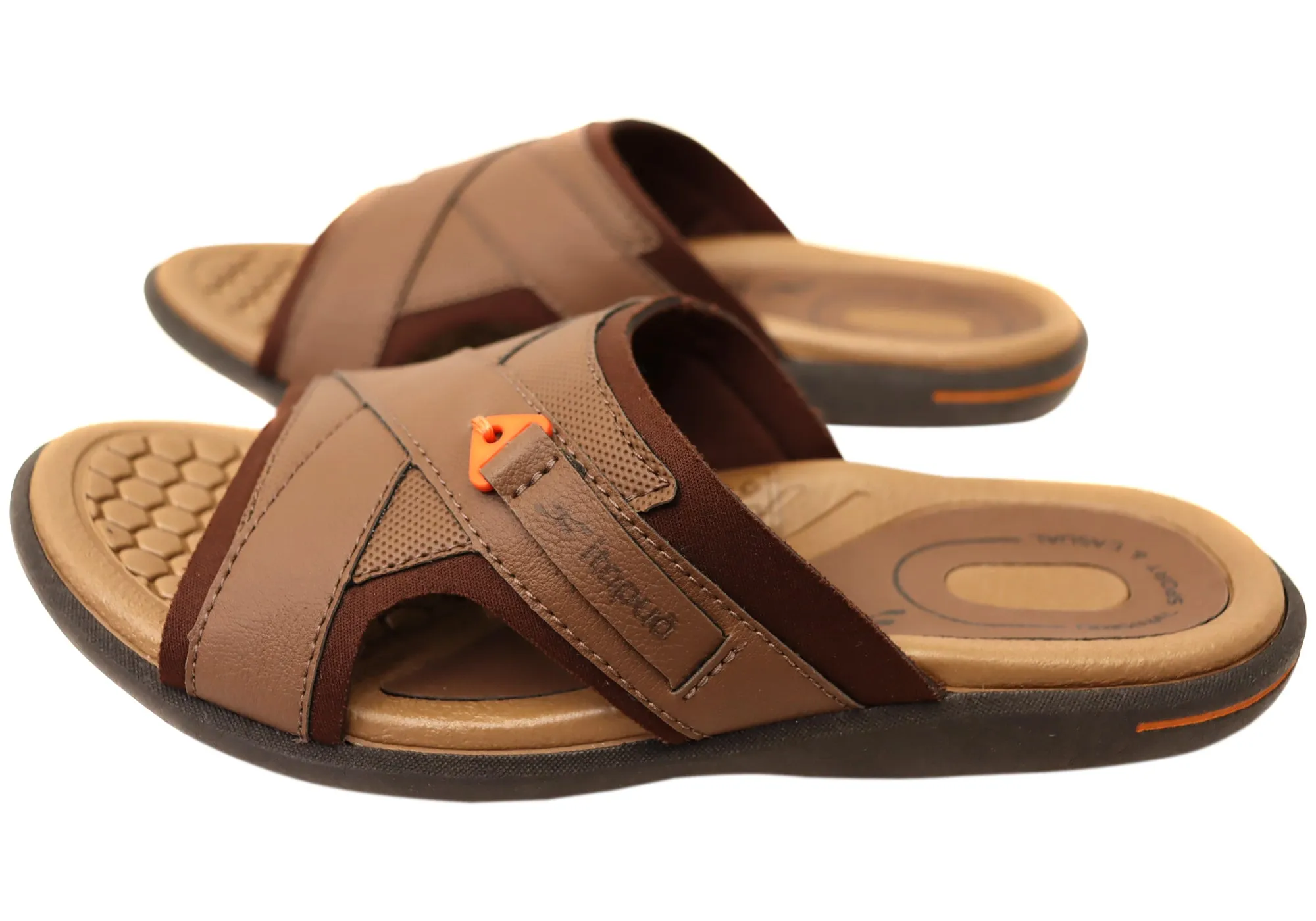 Itapua Bounty Mens Comfortable Slides Sandals Made In Brazil