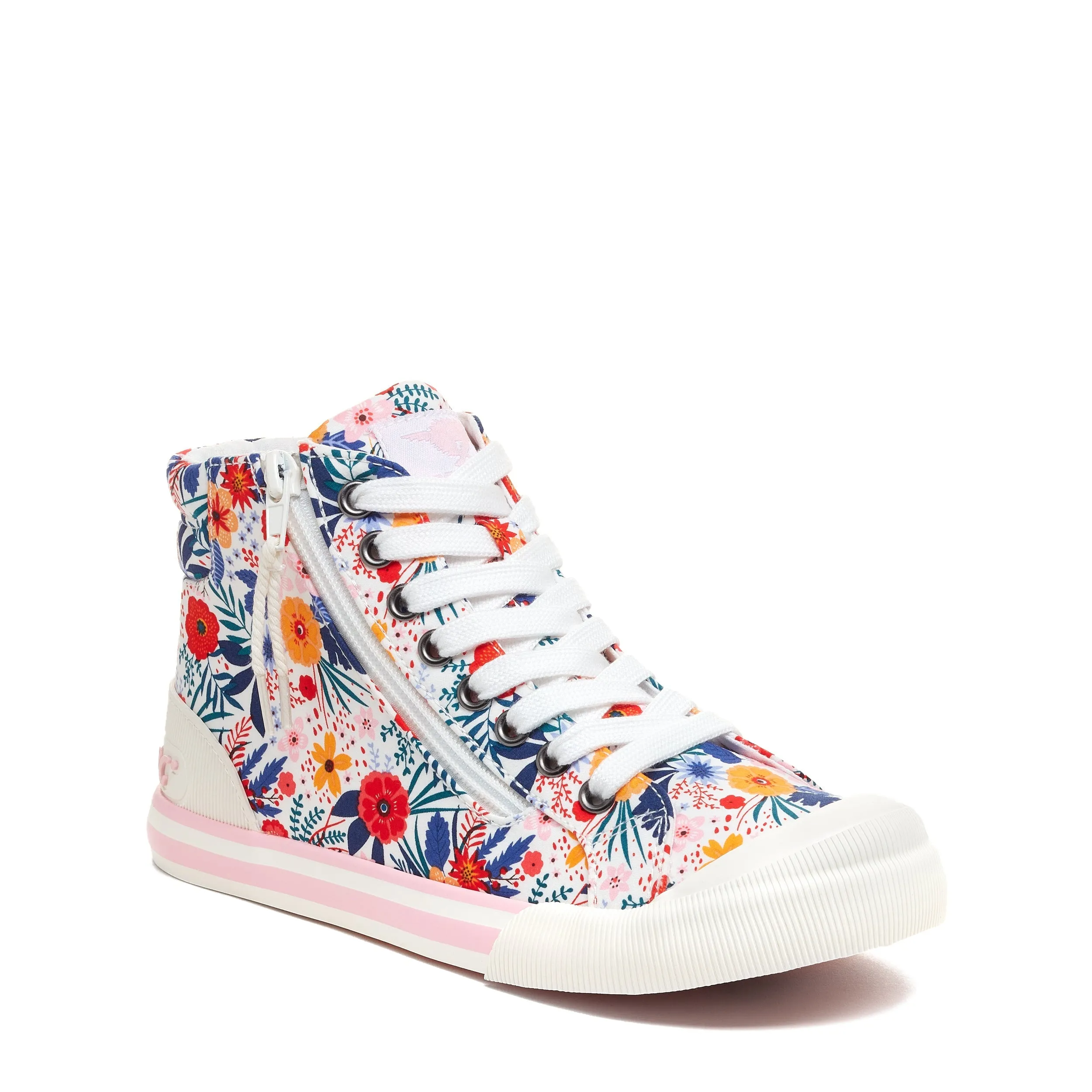 Jazzin Bright Floral High Top Trainers