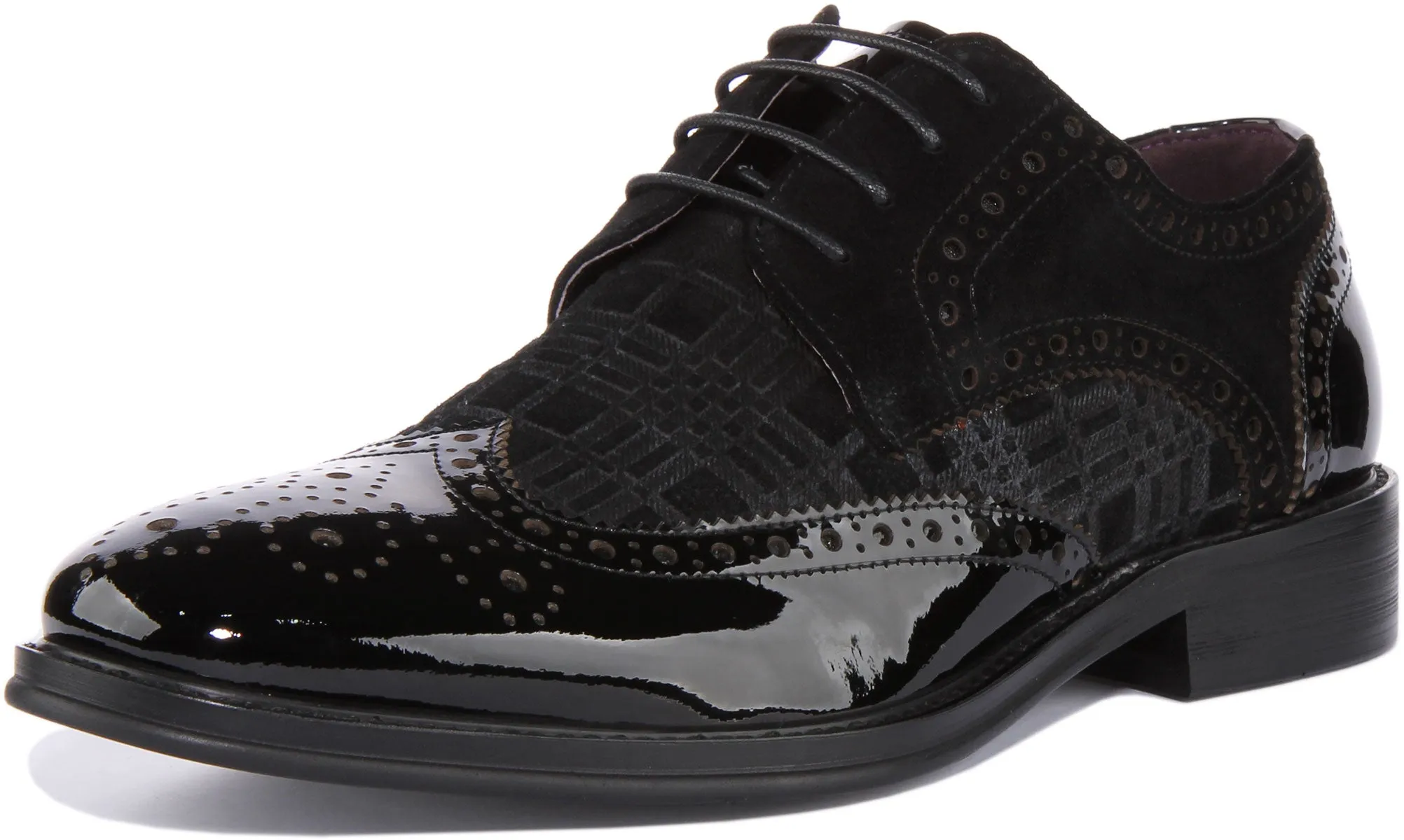 Justinreess England Alex In Black Patent For Men