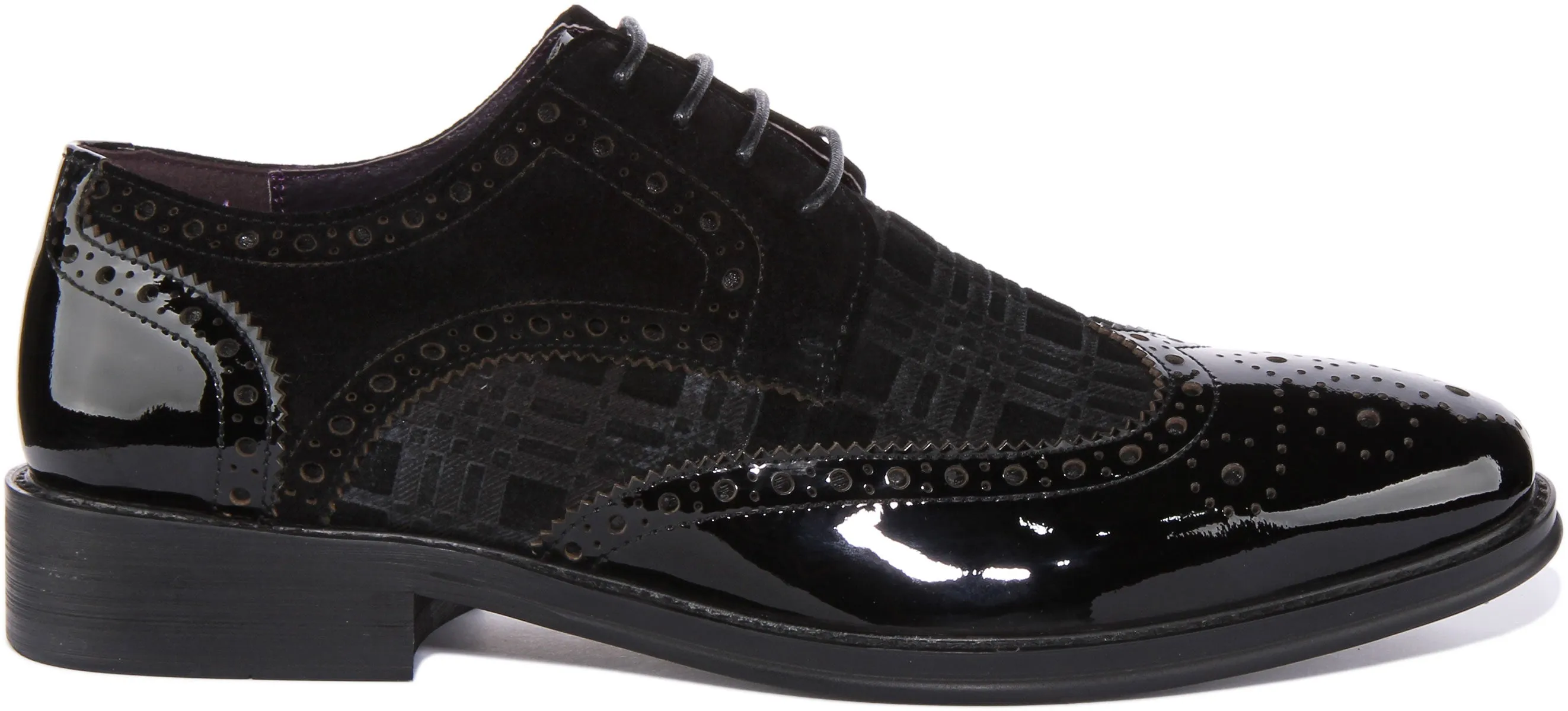 Justinreess England Alex In Black Patent For Men