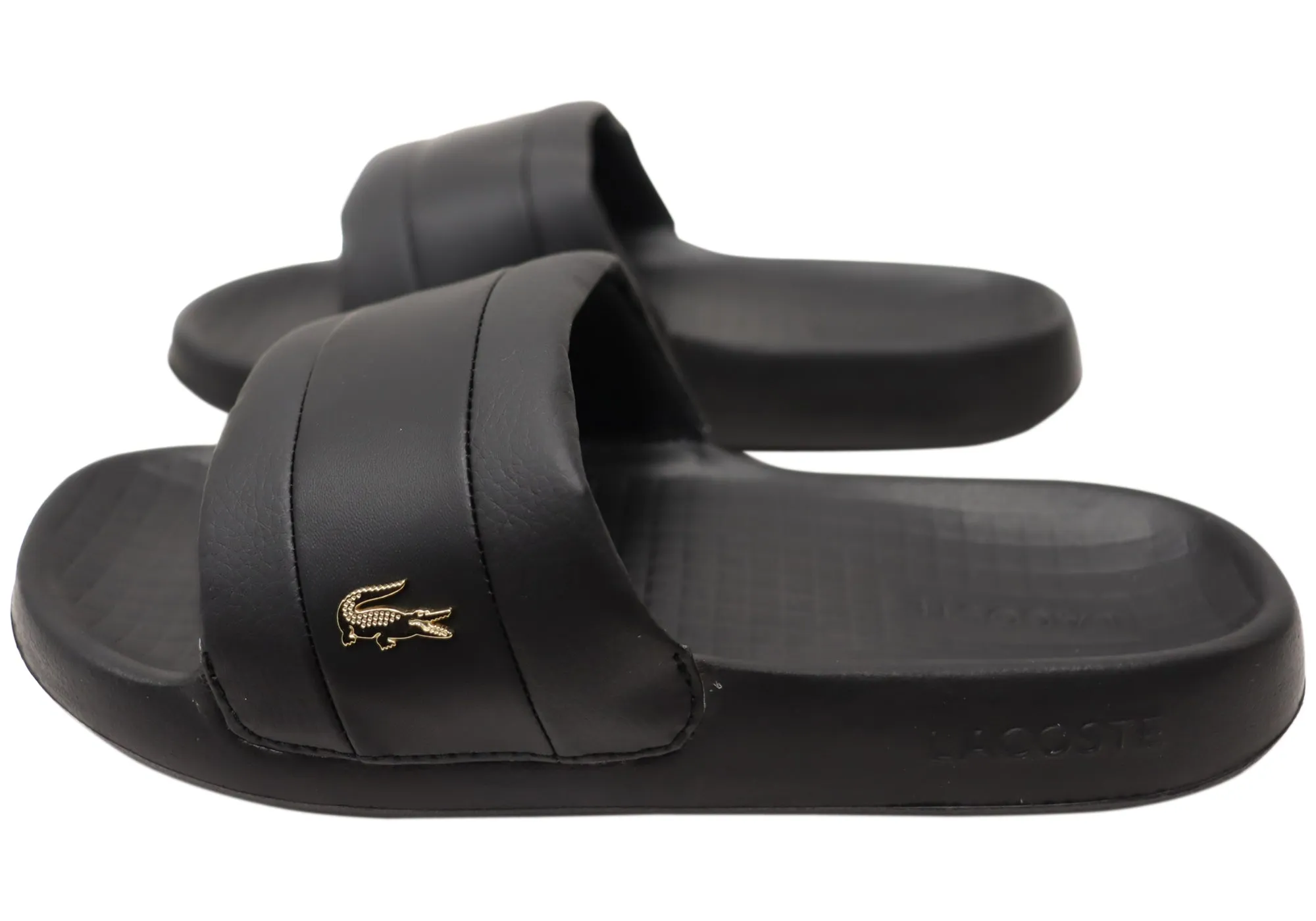 Lacoste Womens Comfortable Serve Slide Hybrid Slides Sandals