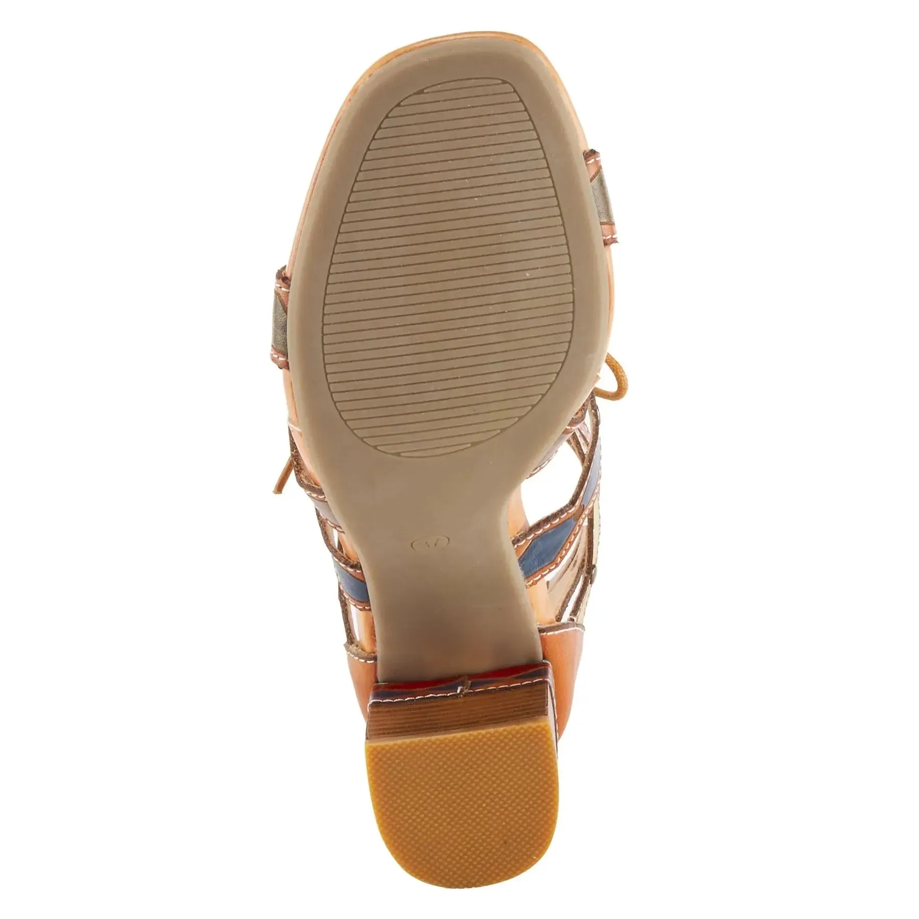 L'ARTISTE ARTDECO SANDALS - CAMEL MULTI LEATHER