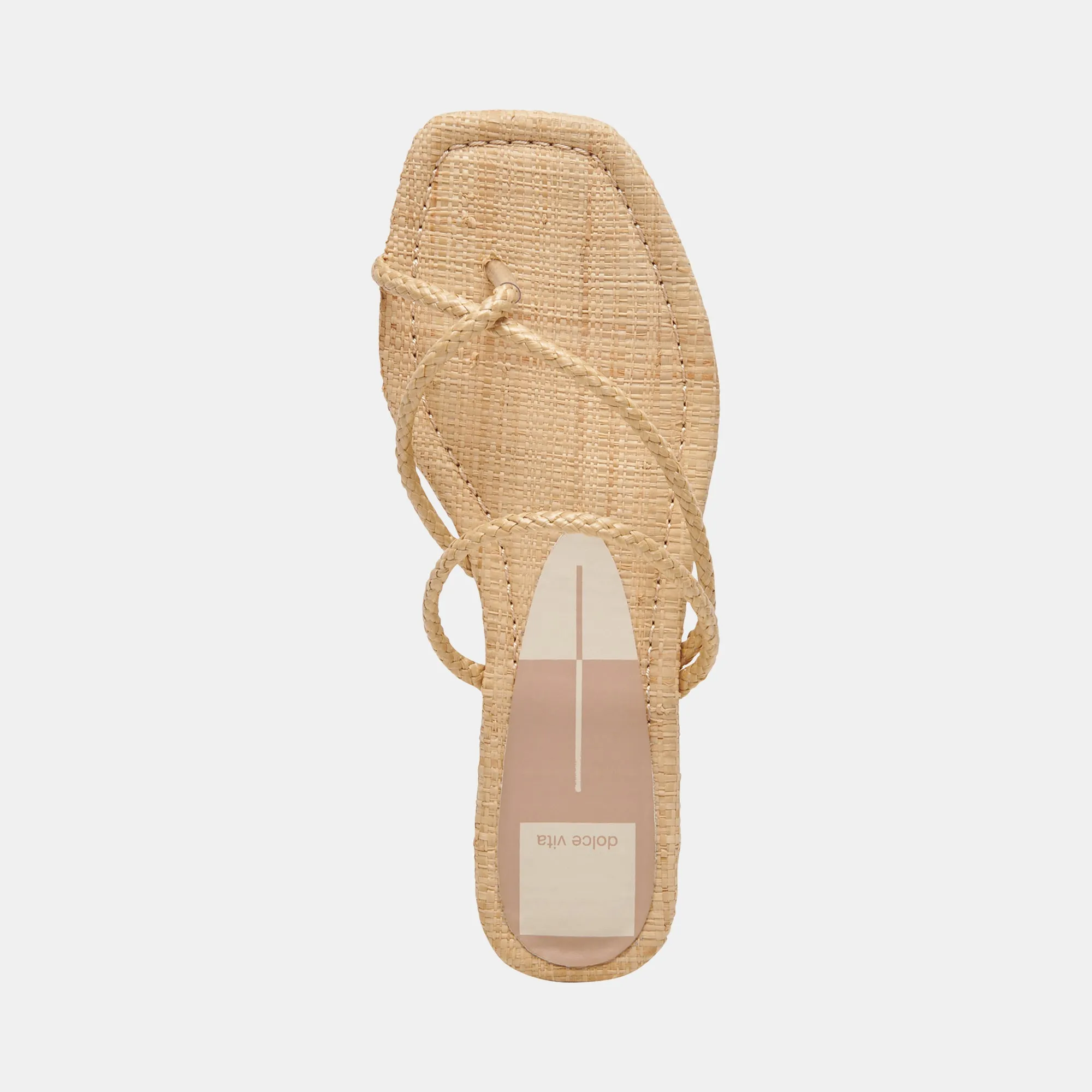 LEANNA SANDALS LT NATURAL RAFFIA