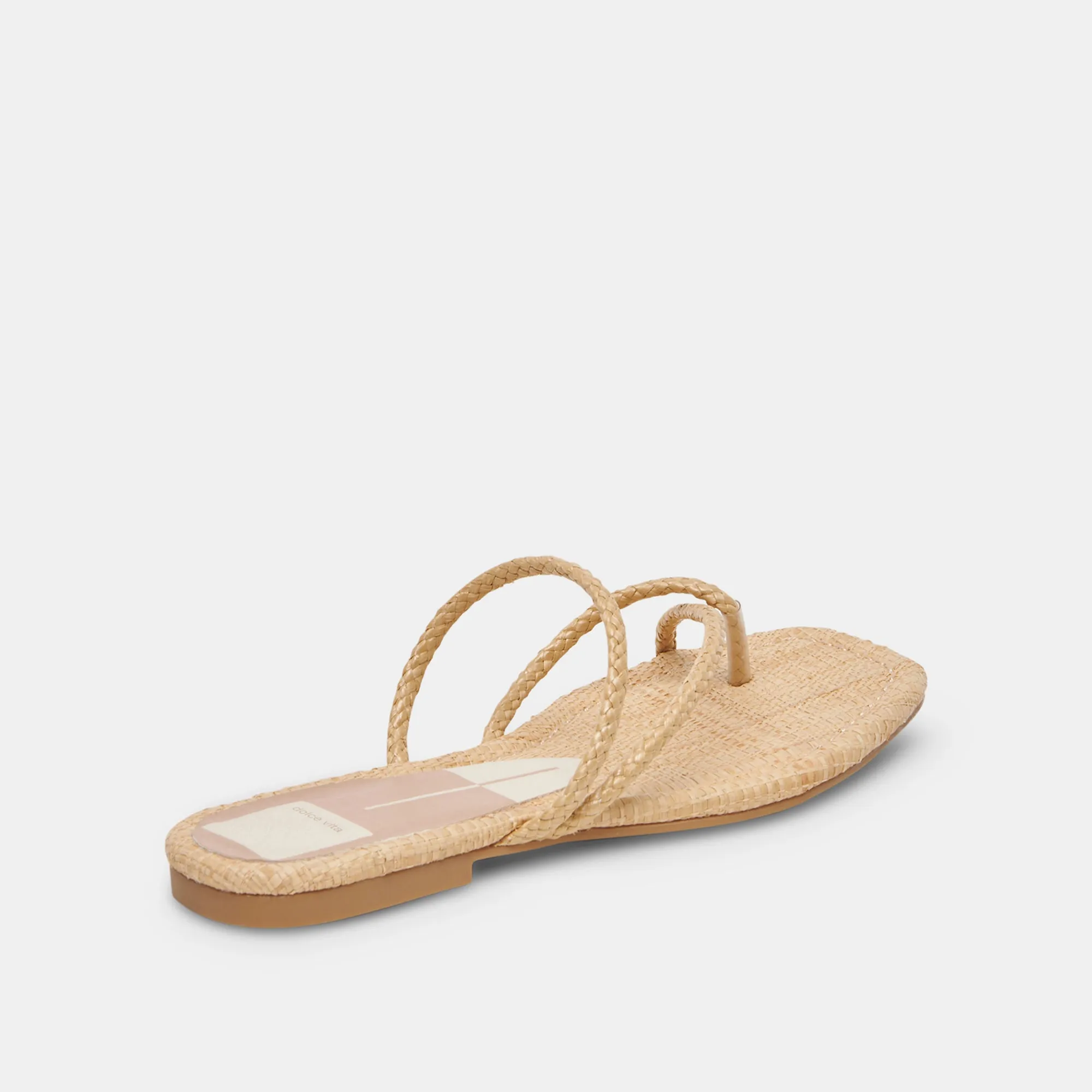 LEANNA SANDALS LT NATURAL RAFFIA