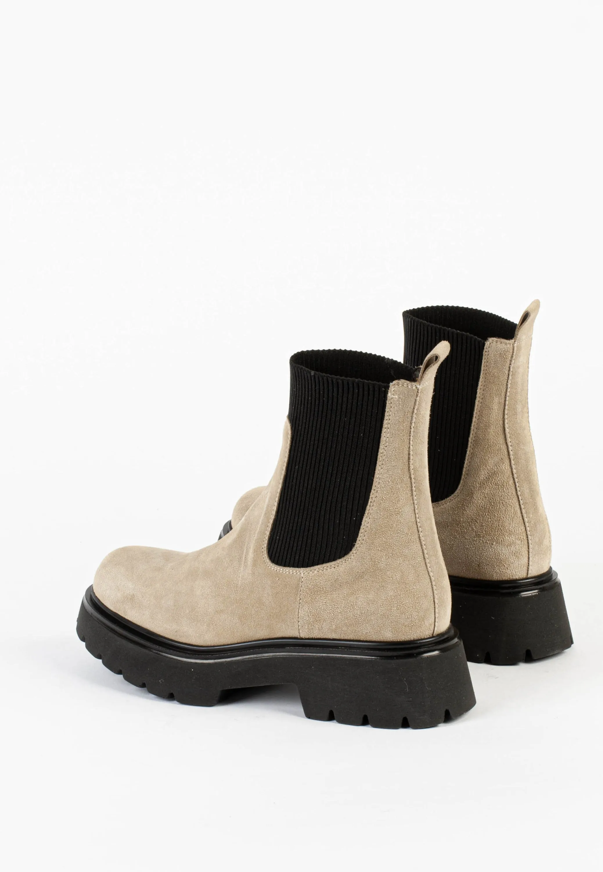 Lorrie Sand Suede Chelsea Boots