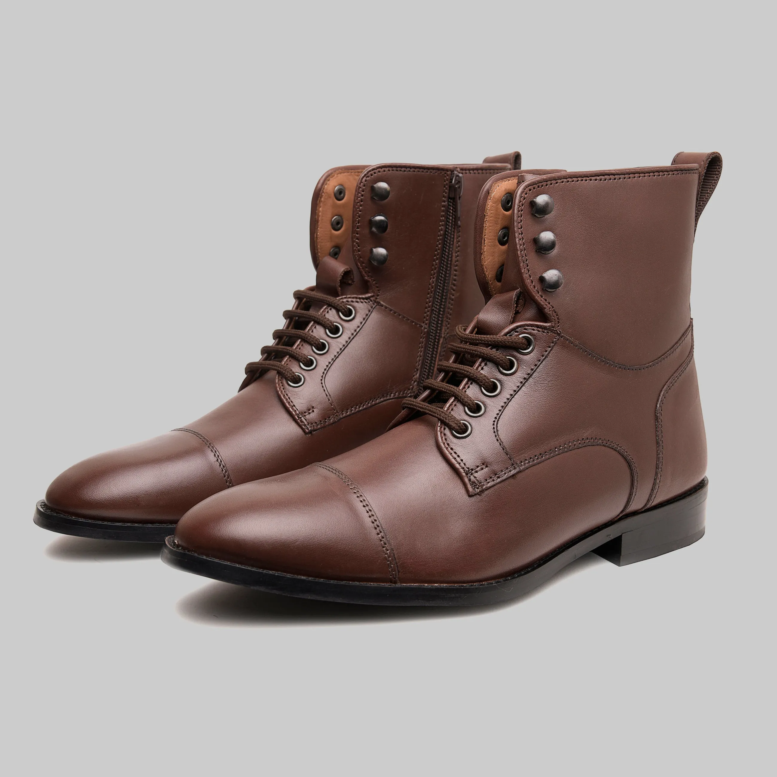 Lucian Cap Toe Dress Combat Boots