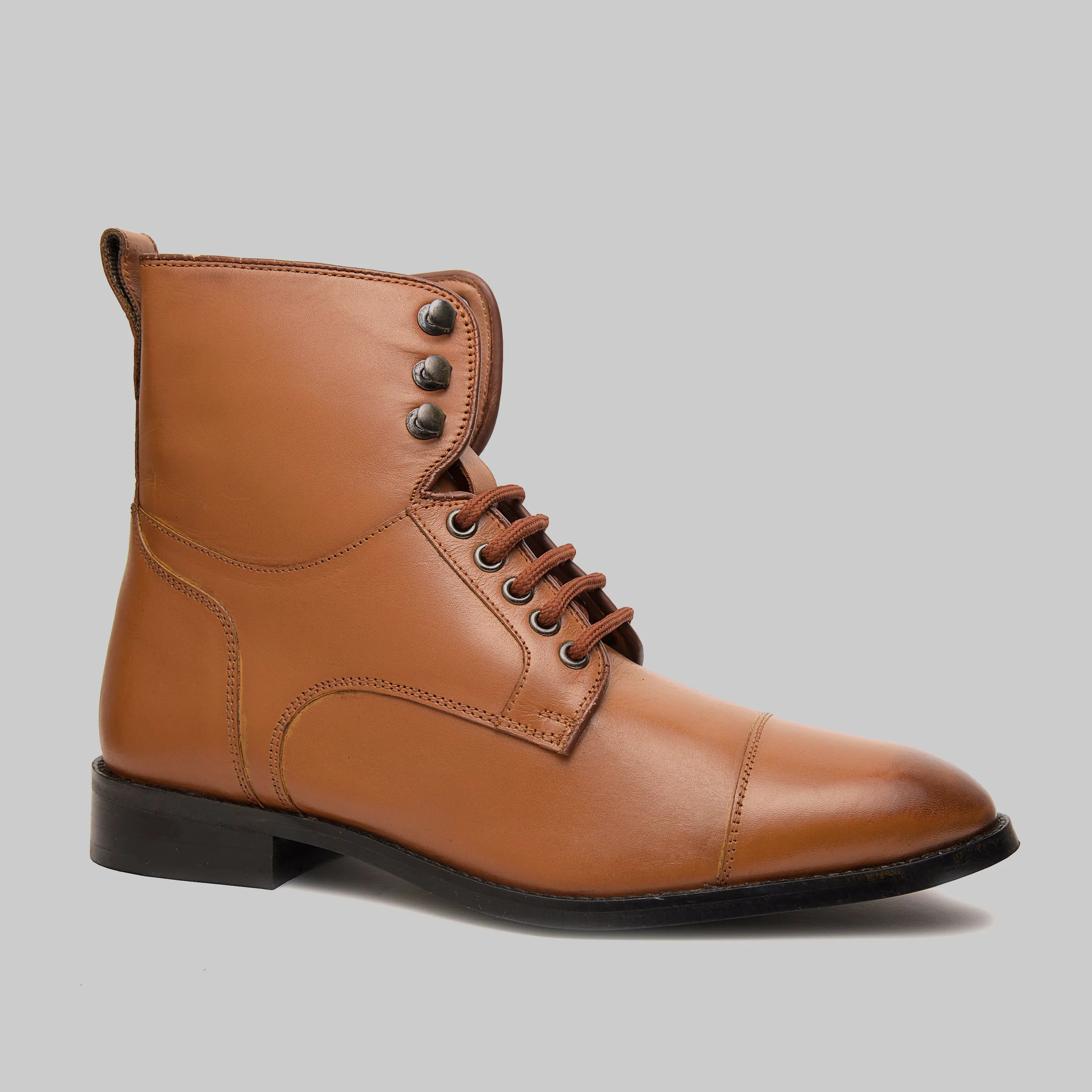 Lucian Cap Toe Dress Combat Boots