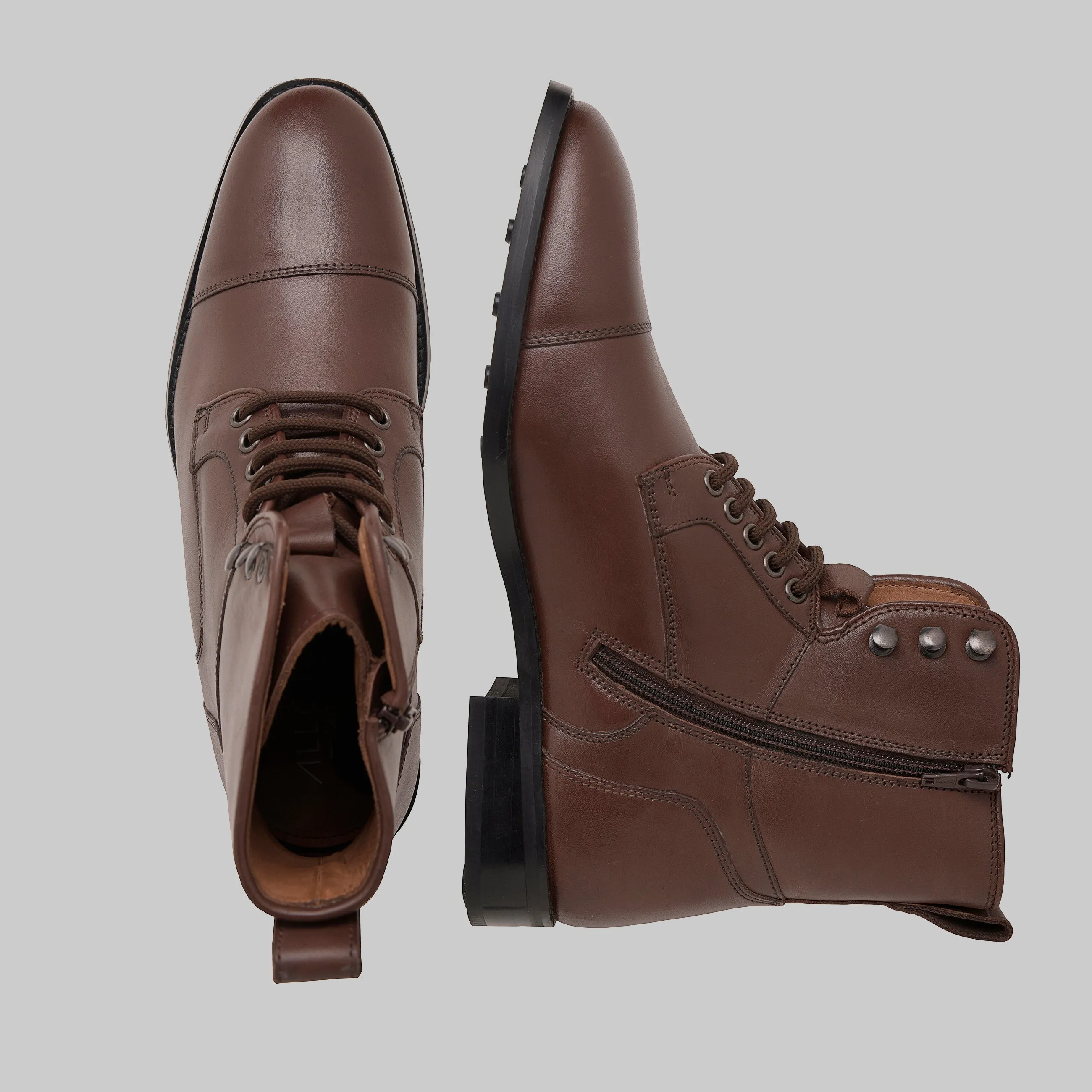 Lucian Cap Toe Dress Combat Boots