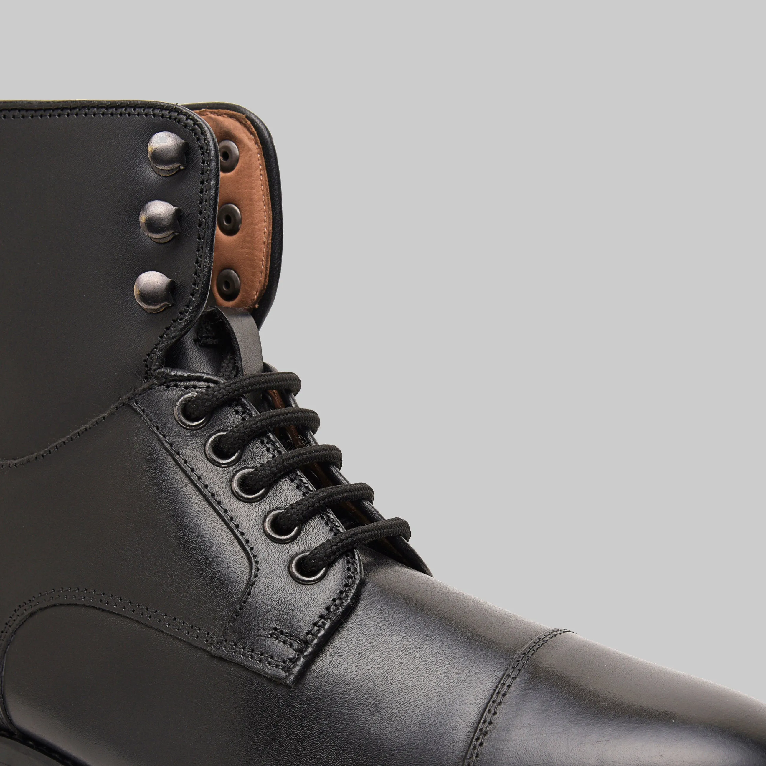 Lucian Cap Toe Dress Combat Boots