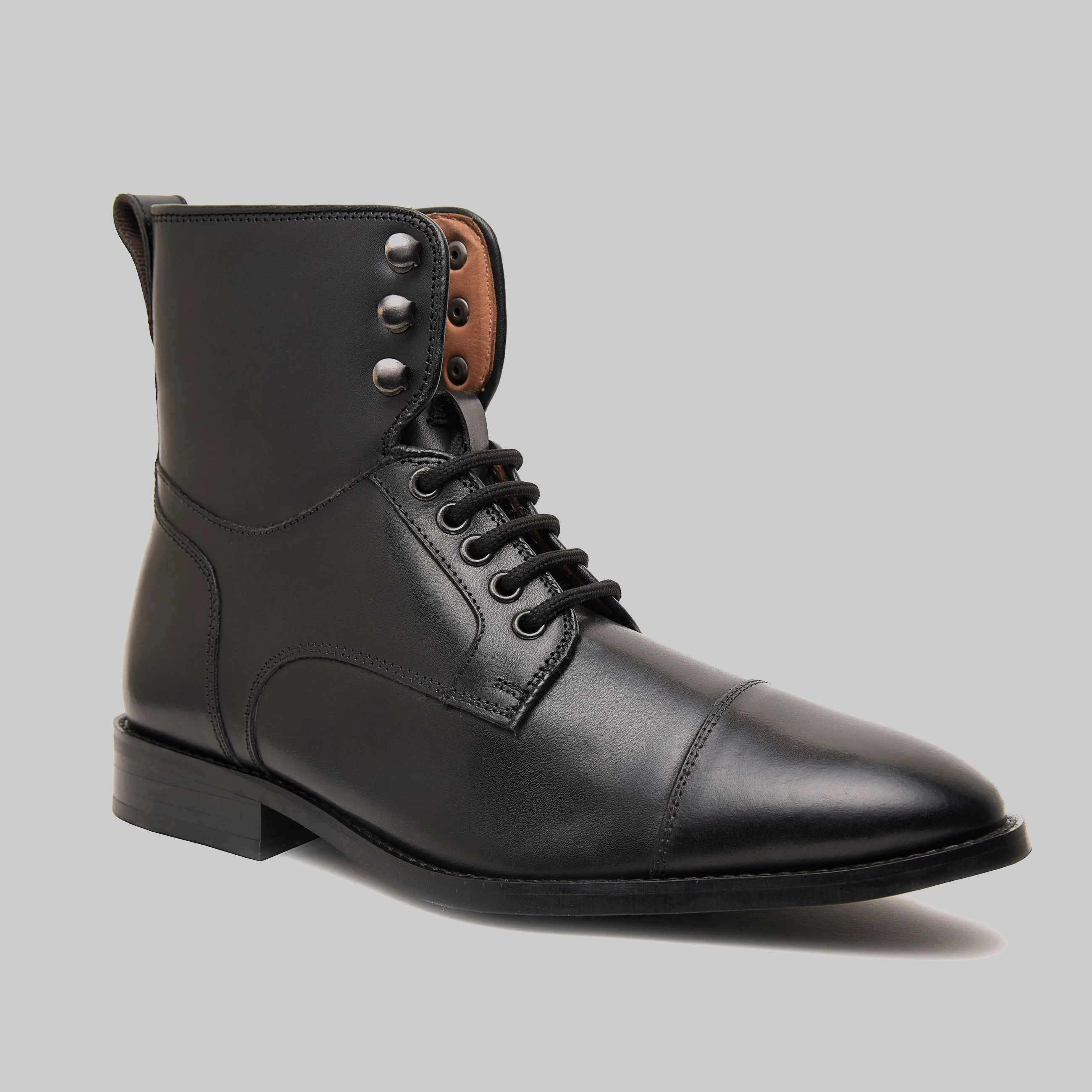 Lucian Cap Toe Dress Combat Boots