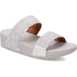 Lulu Glitz Slides Silver FitFlop