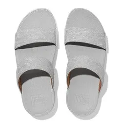 Lulu Glitz Slides Silver FitFlop